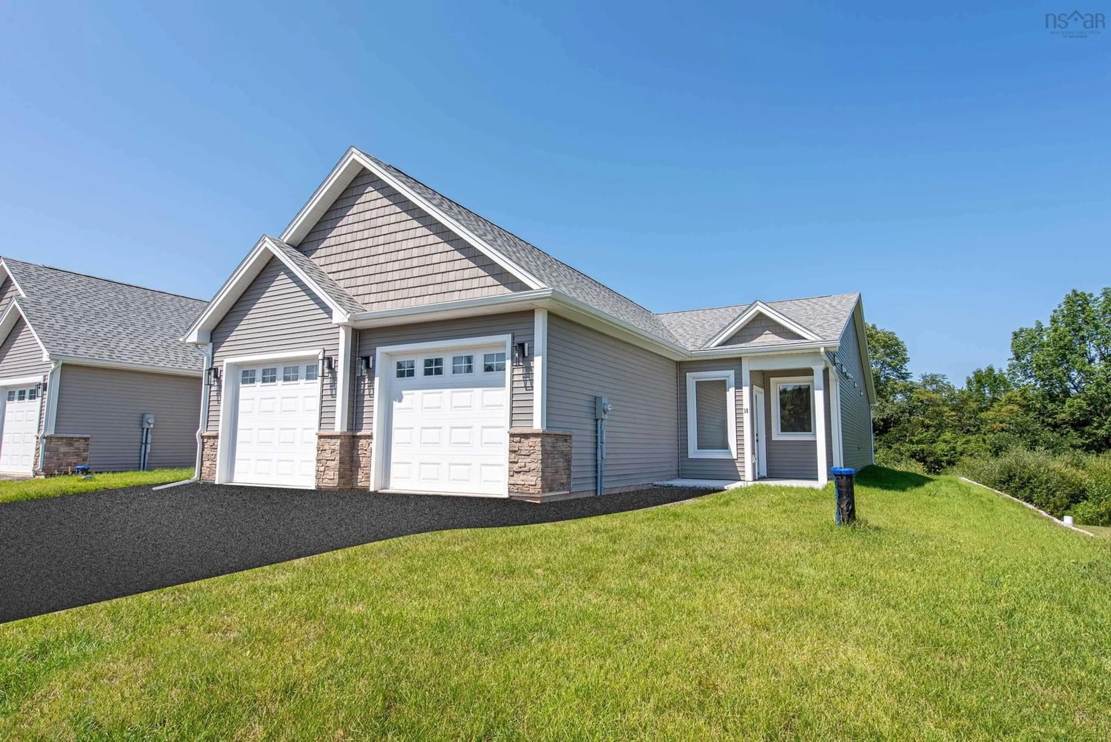 Home with vinyl exterior material, street for 22 Seyval Dr, Avonport Nova Scotia B0P 1P0