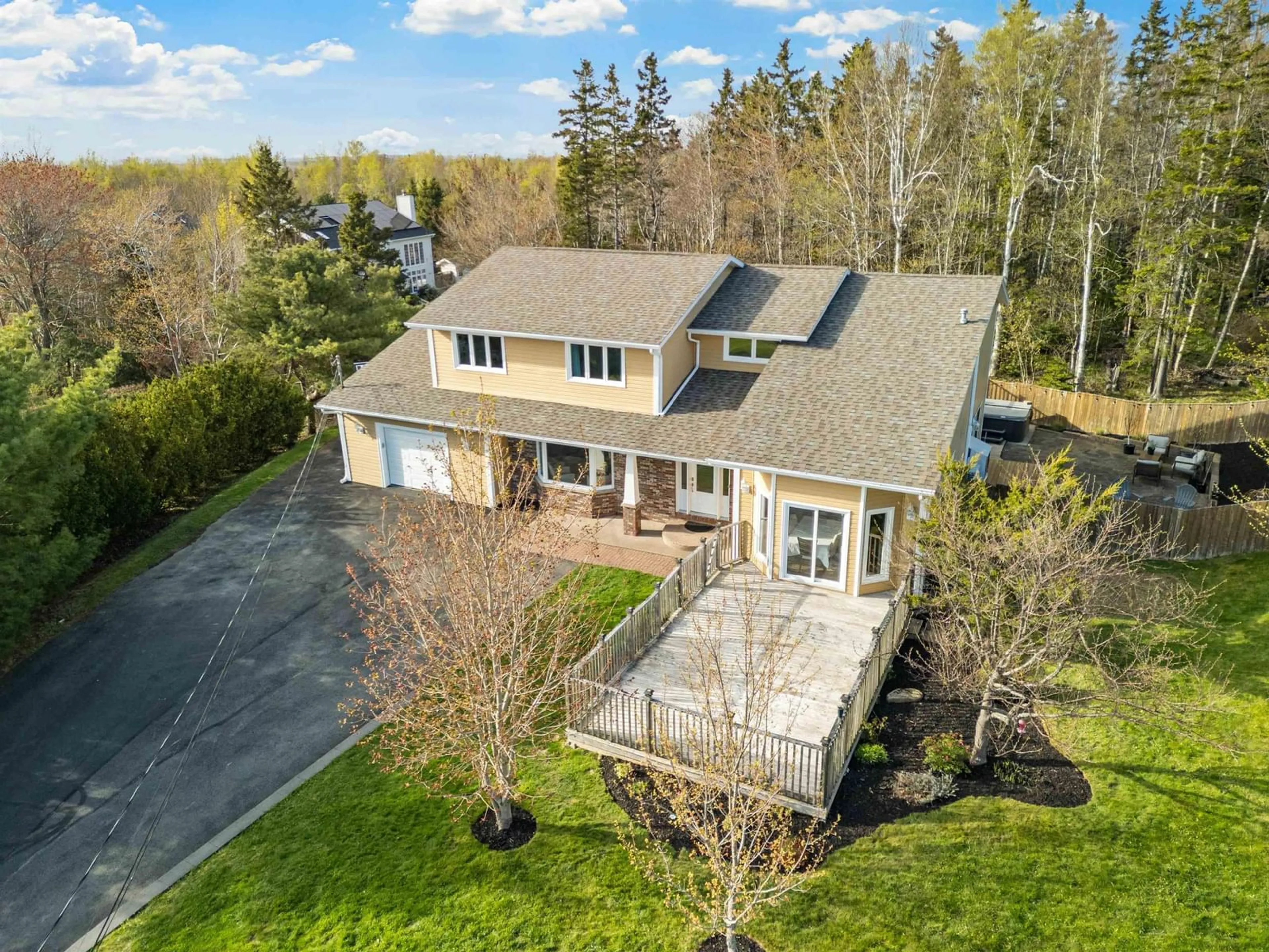 A pic from outside/outdoor area/front of a property/back of a property/a pic from drone, street for 30 Bardmoor Cres, Sydney River Nova Scotia B1S 3J6