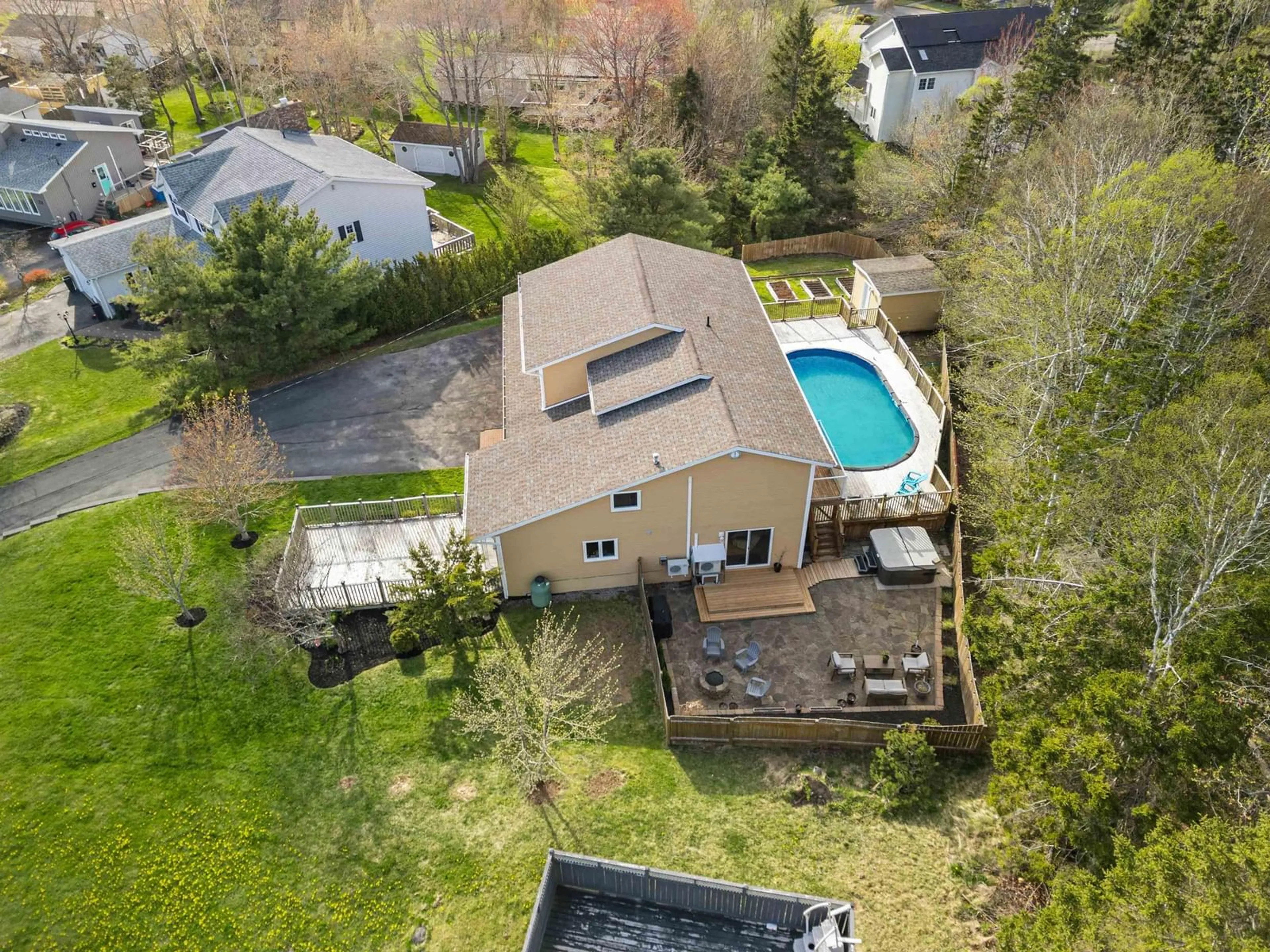 A pic from outside/outdoor area/front of a property/back of a property/a pic from drone, water/lake/river/ocean view for 30 Bardmoor Cres, Sydney River Nova Scotia B1S 3J6