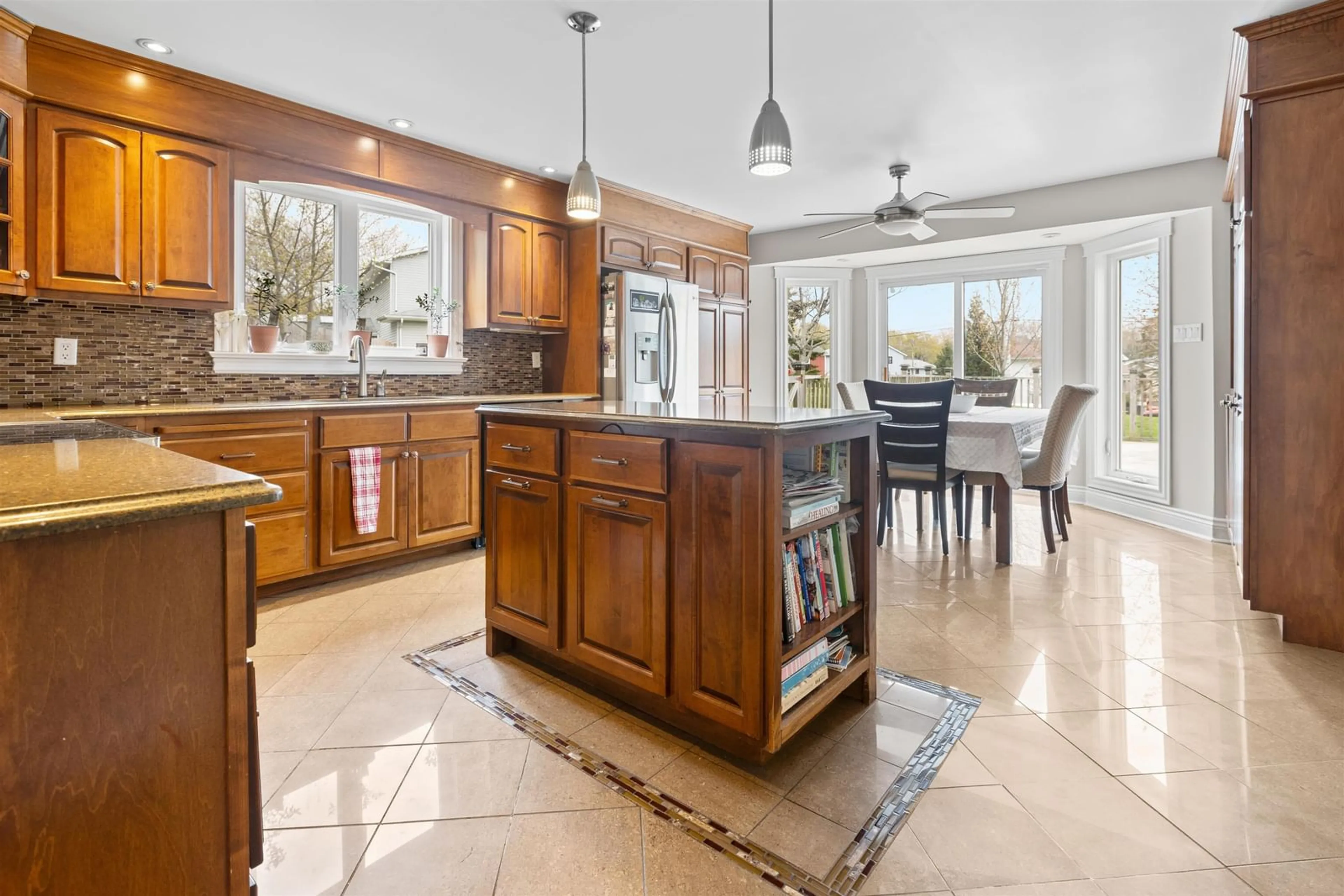 Open concept kitchen, ceramic/tile floor for 30 Bardmoor Cres, Sydney River Nova Scotia B1S 3J6