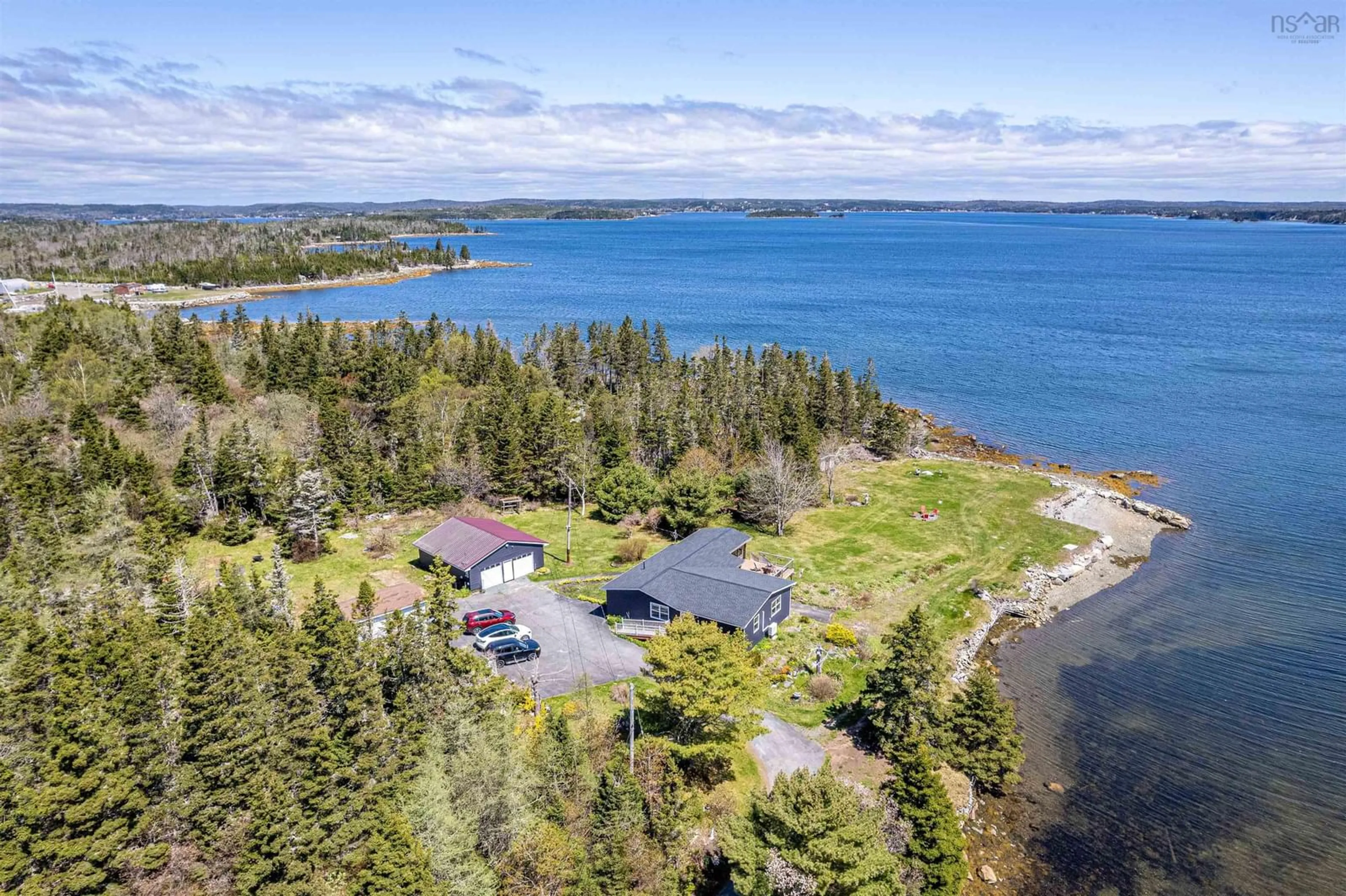 A pic from outside/outdoor area/front of a property/back of a property/a pic from drone, water/lake/river/ocean view for 1303 West Jeddore Rd, Head Of Jeddore Nova Scotia B0J 1P0