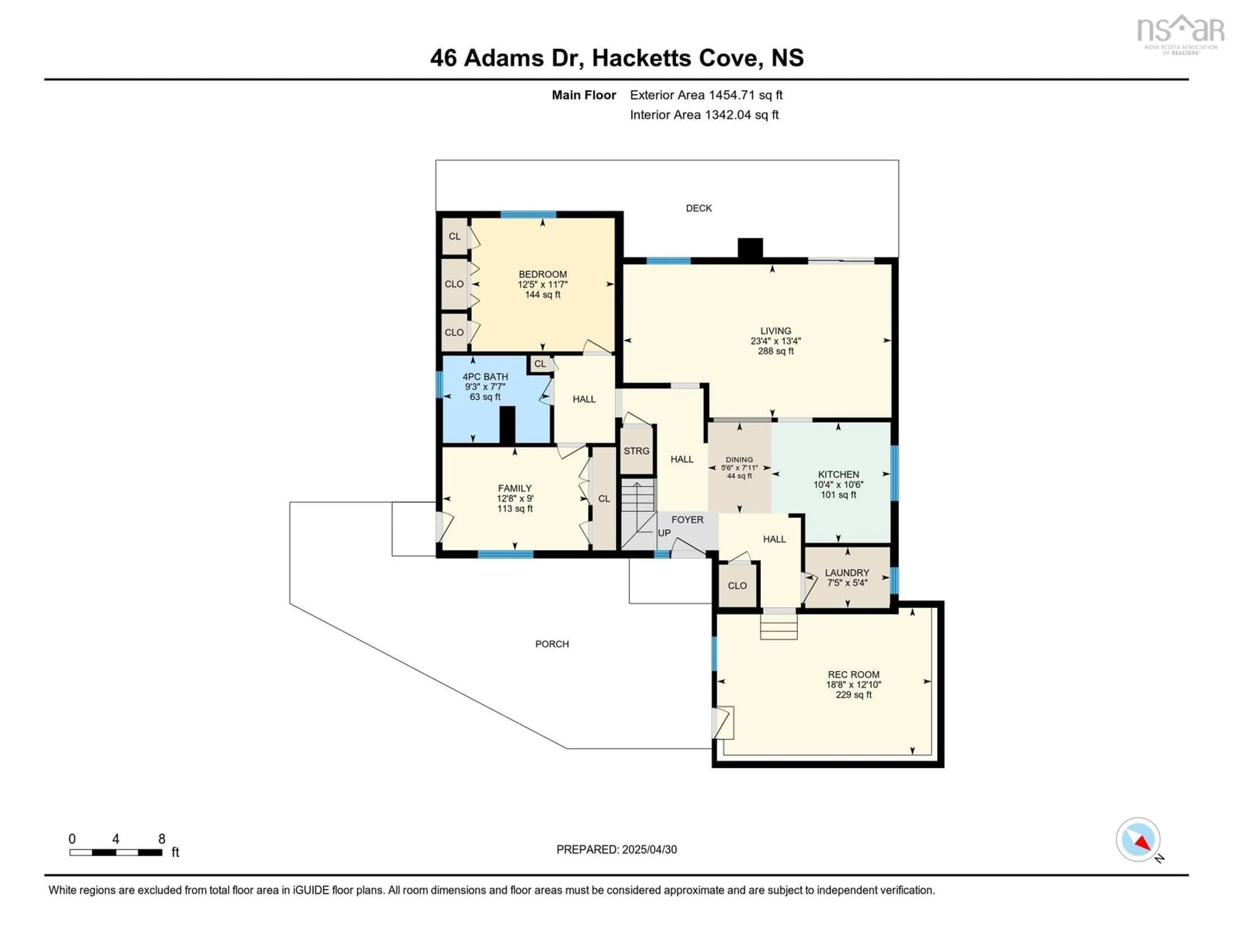 Floor plan for 46 Adams Dr, Hackett's Cove Nova Scotia B3Z 3L8
