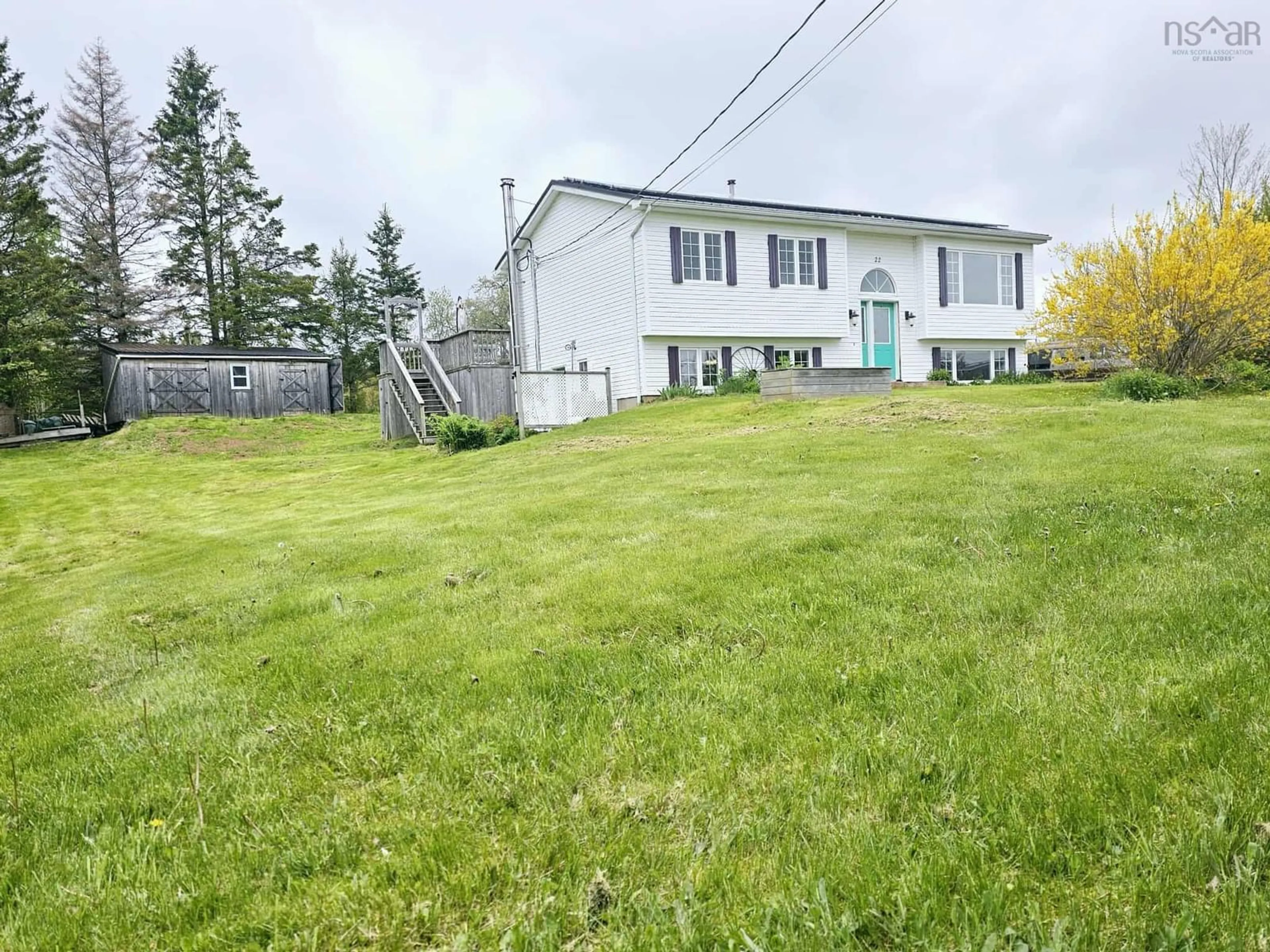 A pic from outside/outdoor area/front of a property/back of a property/a pic from drone, unknown for 22 Apple Dr, Onslow Mountain Nova Scotia B6L 6A5