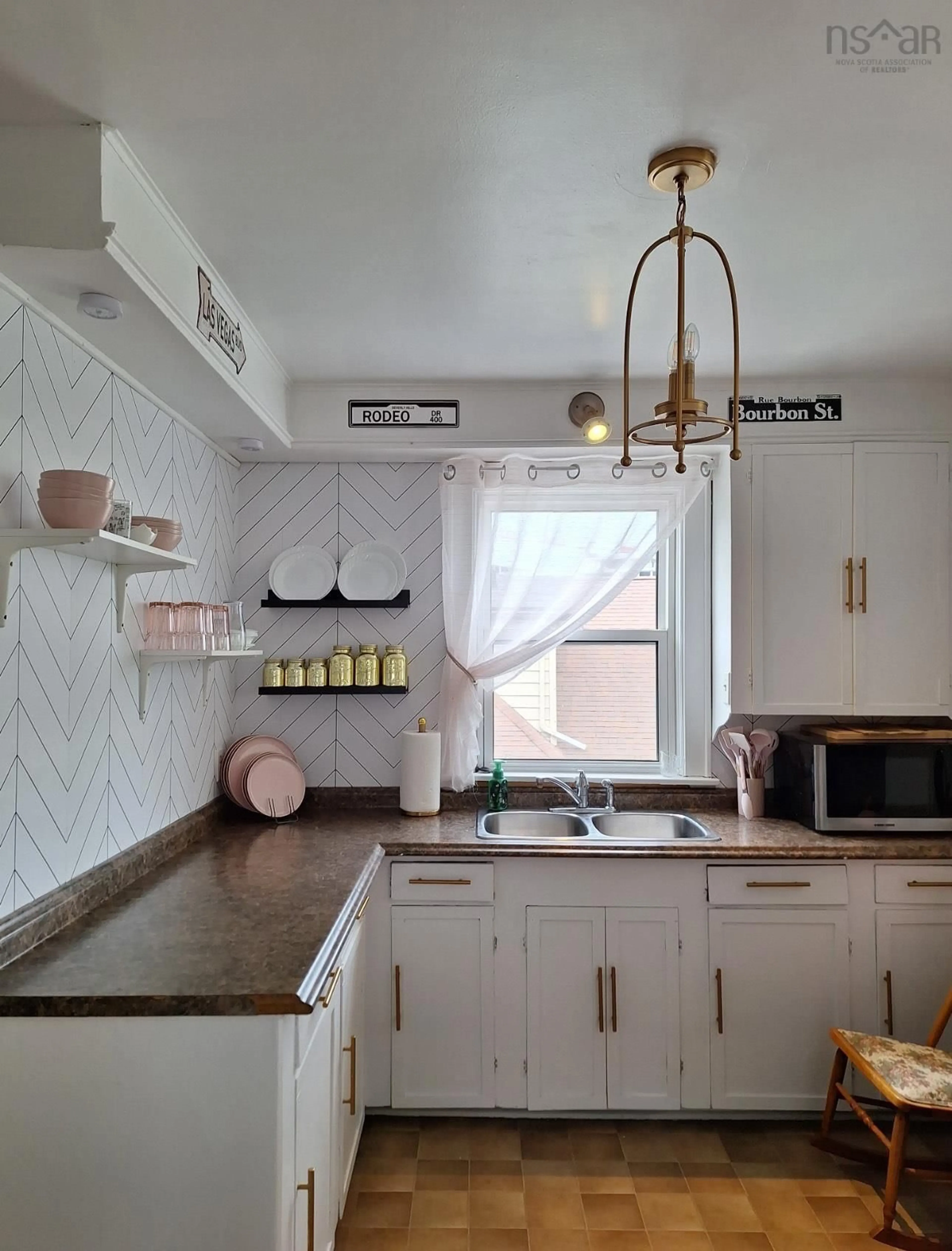 Open concept kitchen, ceramic/tile floor for 17 Rosedale Ave, Fairview Nova Scotia B3N 2J2
