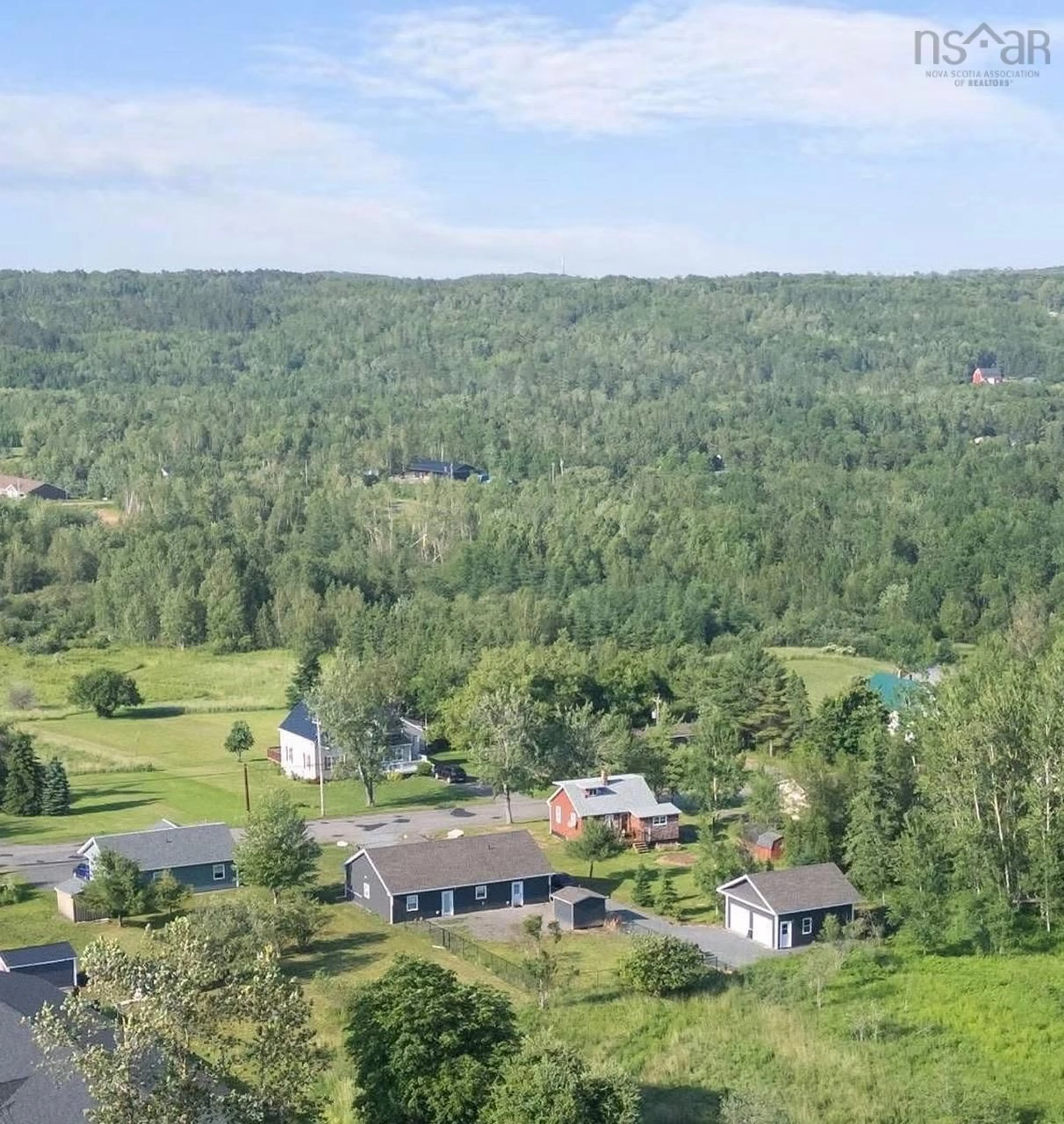 A pic from outside/outdoor area/front of a property/back of a property/a pic from drone, water/lake/river/ocean view for 2161 Spring Garden Rd, Westville Nova Scotia B0K 2A0
