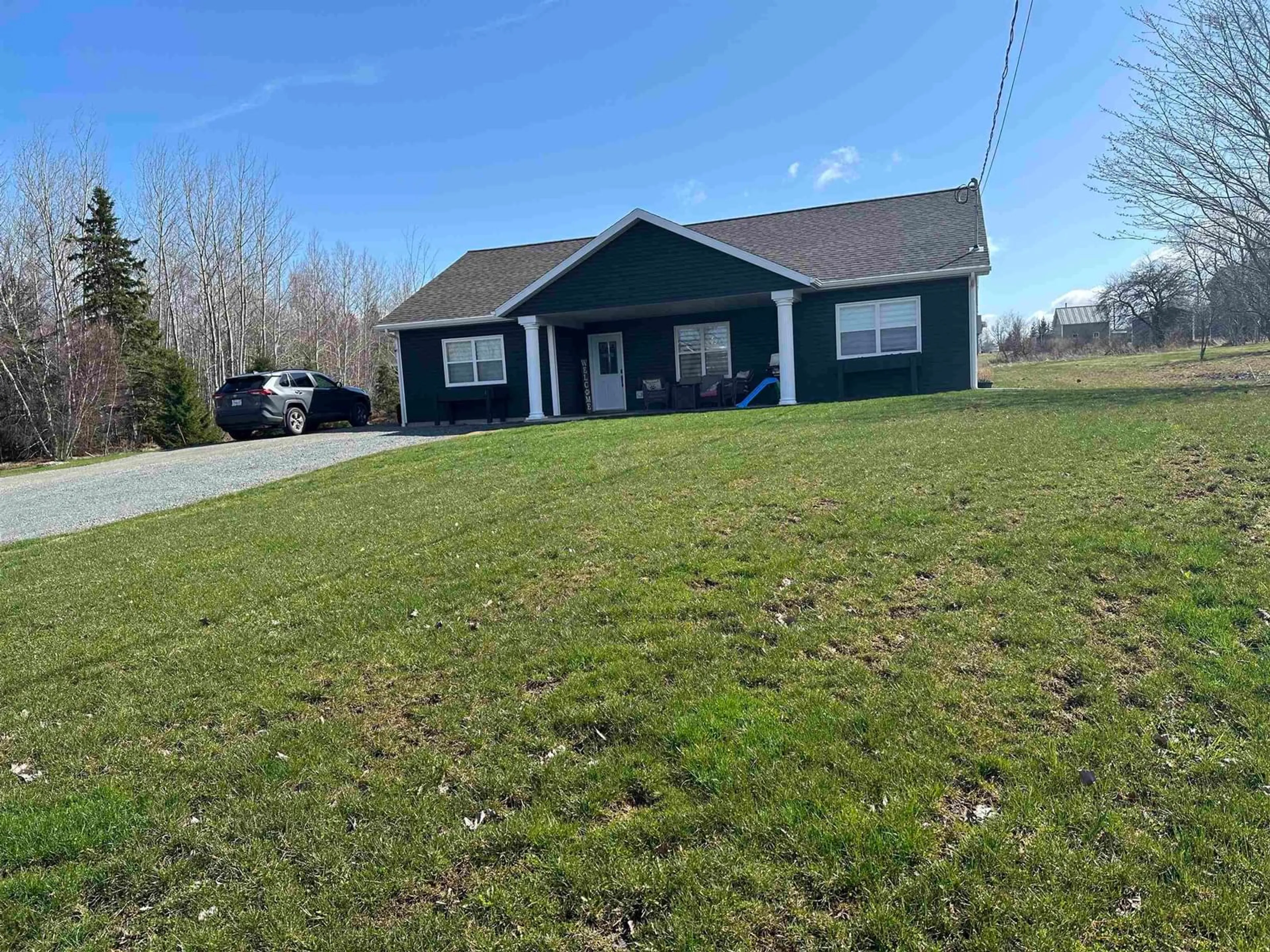 A pic from outside/outdoor area/front of a property/back of a property/a pic from drone, street for 2161 Spring Garden Rd, Westville Nova Scotia B0K 2A0