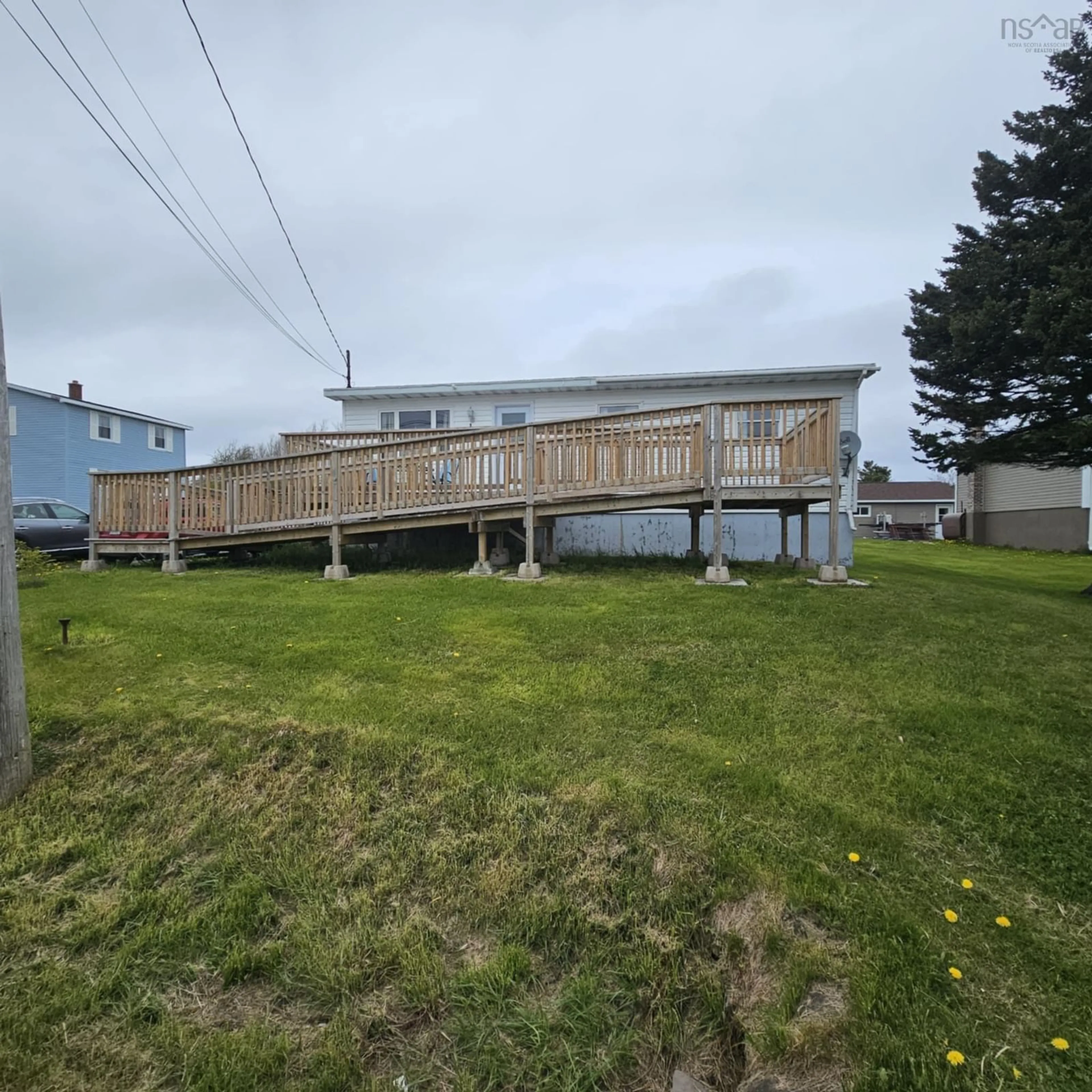 A pic from outside/outdoor area/front of a property/back of a property/a pic from drone, unknown for 16 Munroe St, Reserve Mines Nova Scotia B1E 1E9