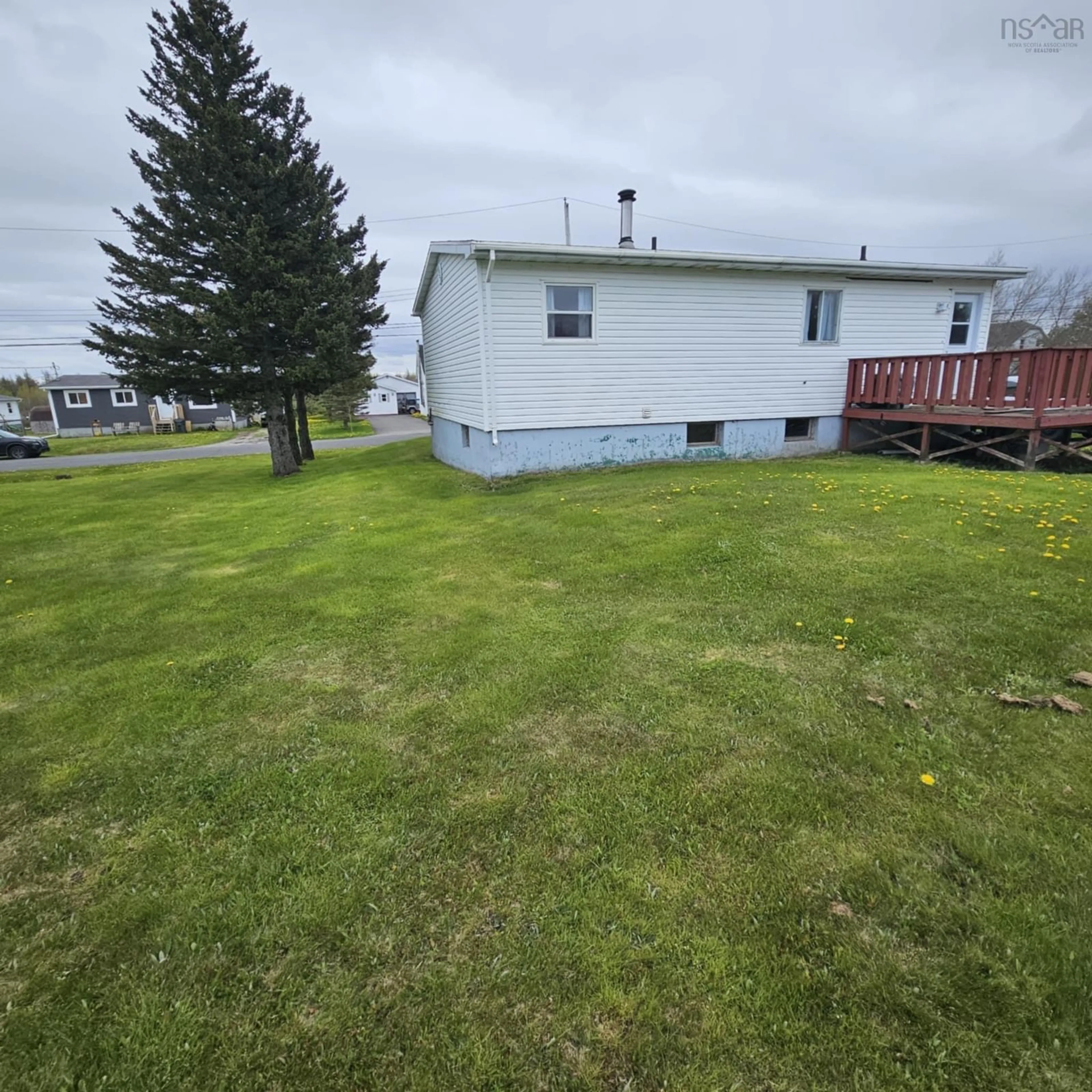 A pic from outside/outdoor area/front of a property/back of a property/a pic from drone, water/lake/river/ocean view for 16 Munroe St, Reserve Mines Nova Scotia B1E 1E9