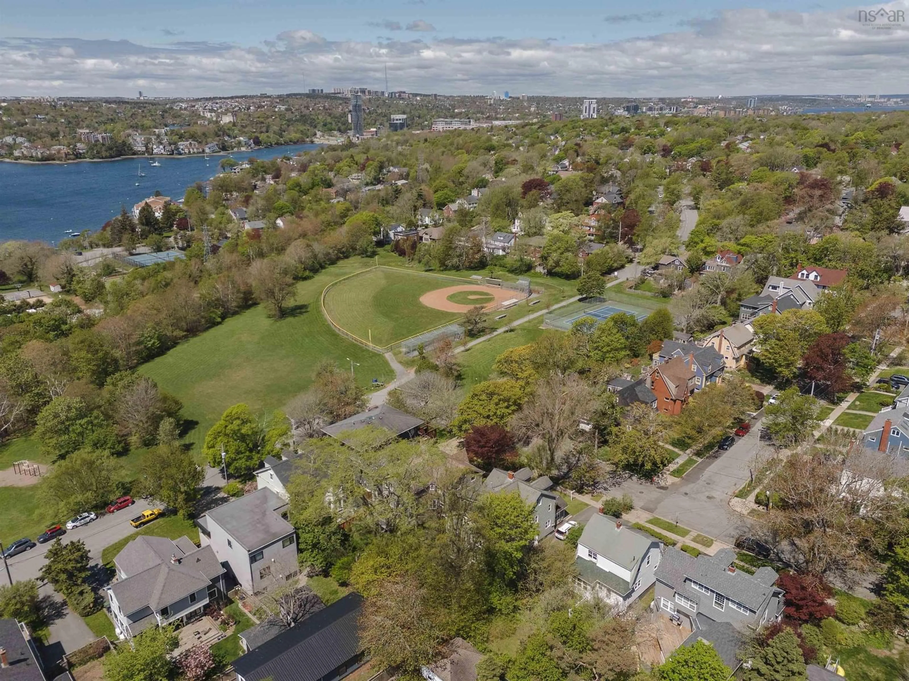 A pic from outside/outdoor area/front of a property/back of a property/a pic from drone, water/lake/river/ocean view for 6530 Geldert St, Halifax Nova Scotia B3H 2C8