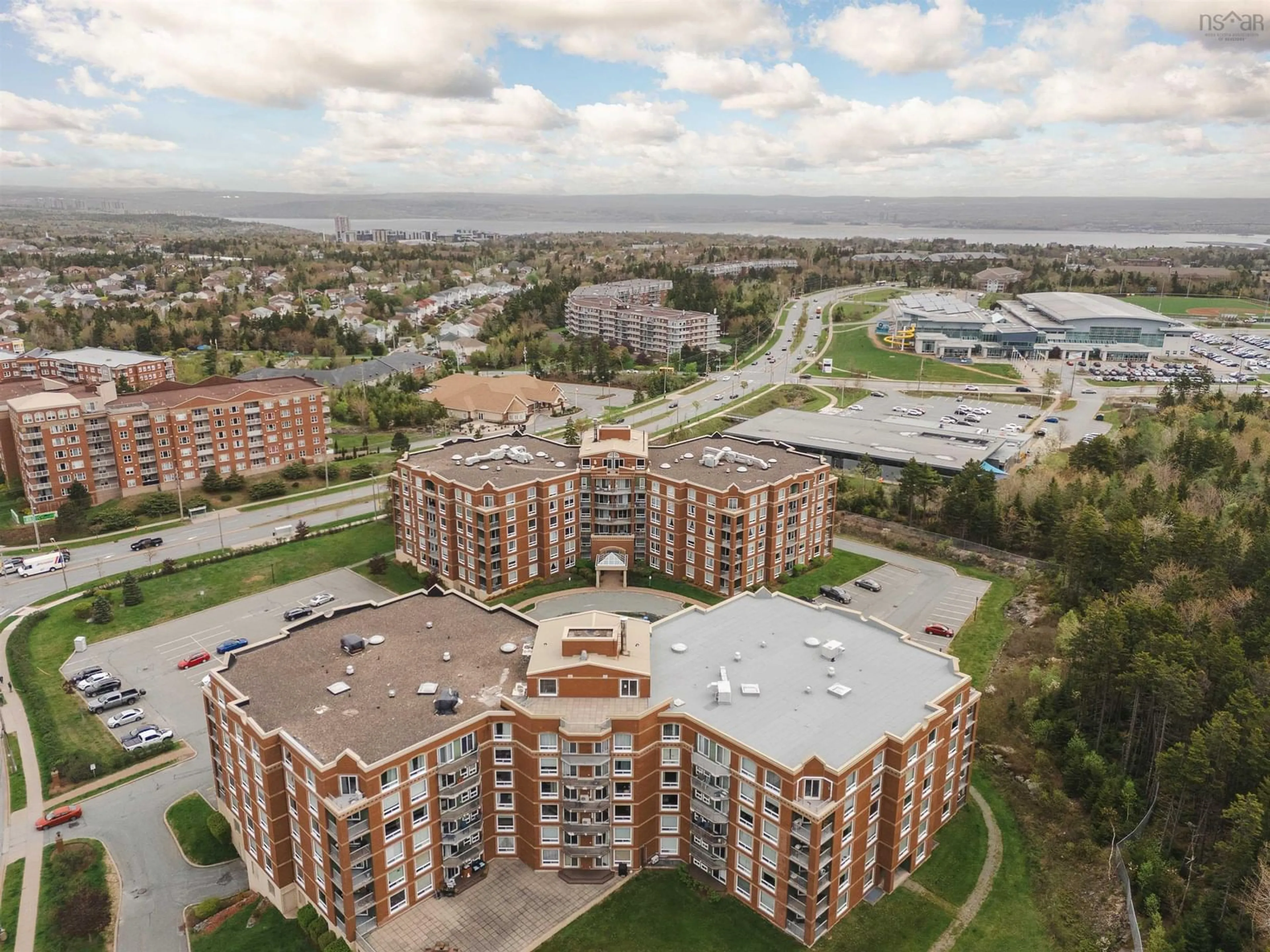 A pic from outside/outdoor area/front of a property/back of a property/a pic from drone, unknown for 10 Regency Park Dr #701, Halifax Nova Scotia B3S 1P2