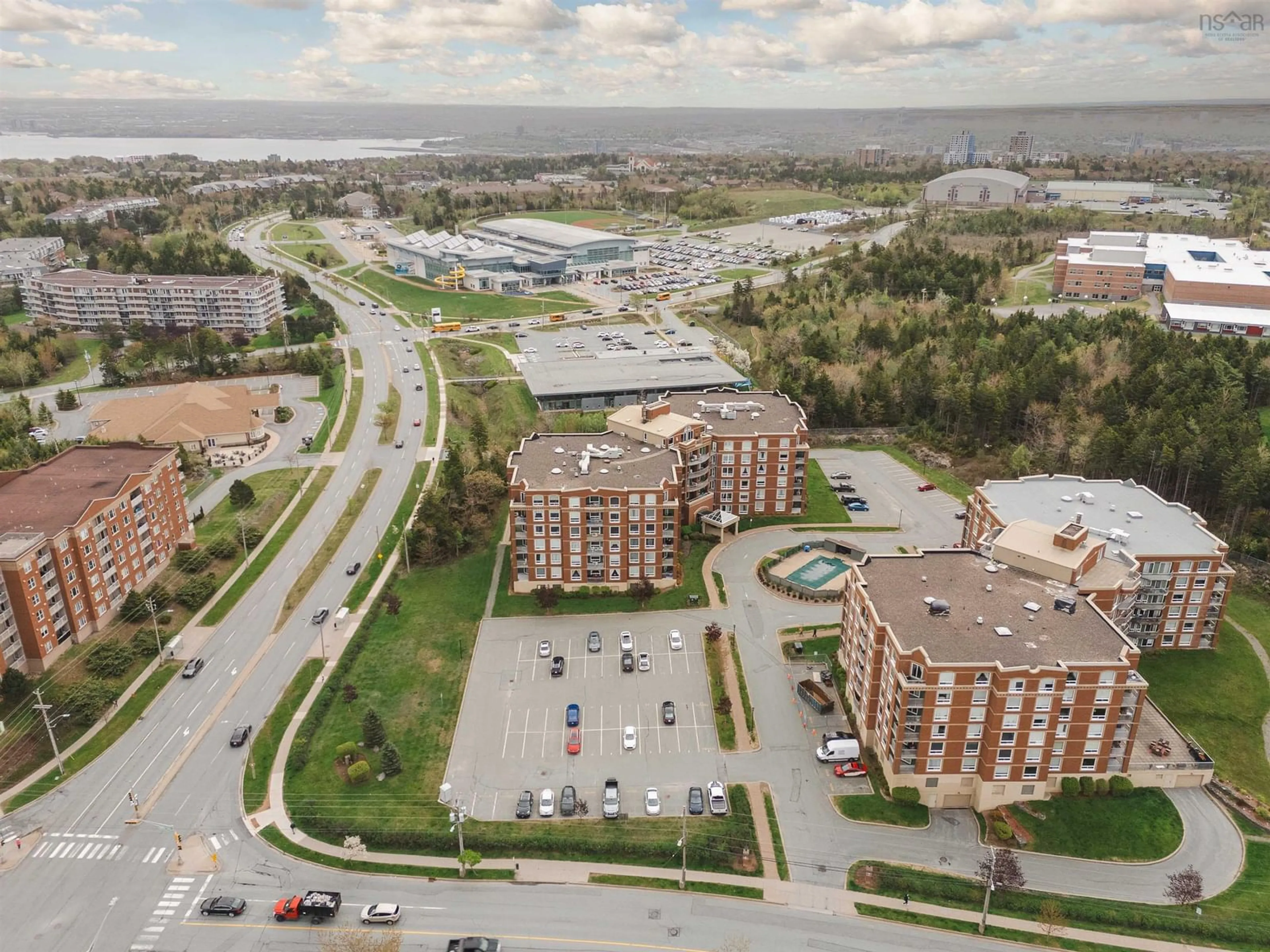 A pic from outside/outdoor area/front of a property/back of a property/a pic from drone, street for 10 Regency Park Dr #701, Halifax Nova Scotia B3S 1P2