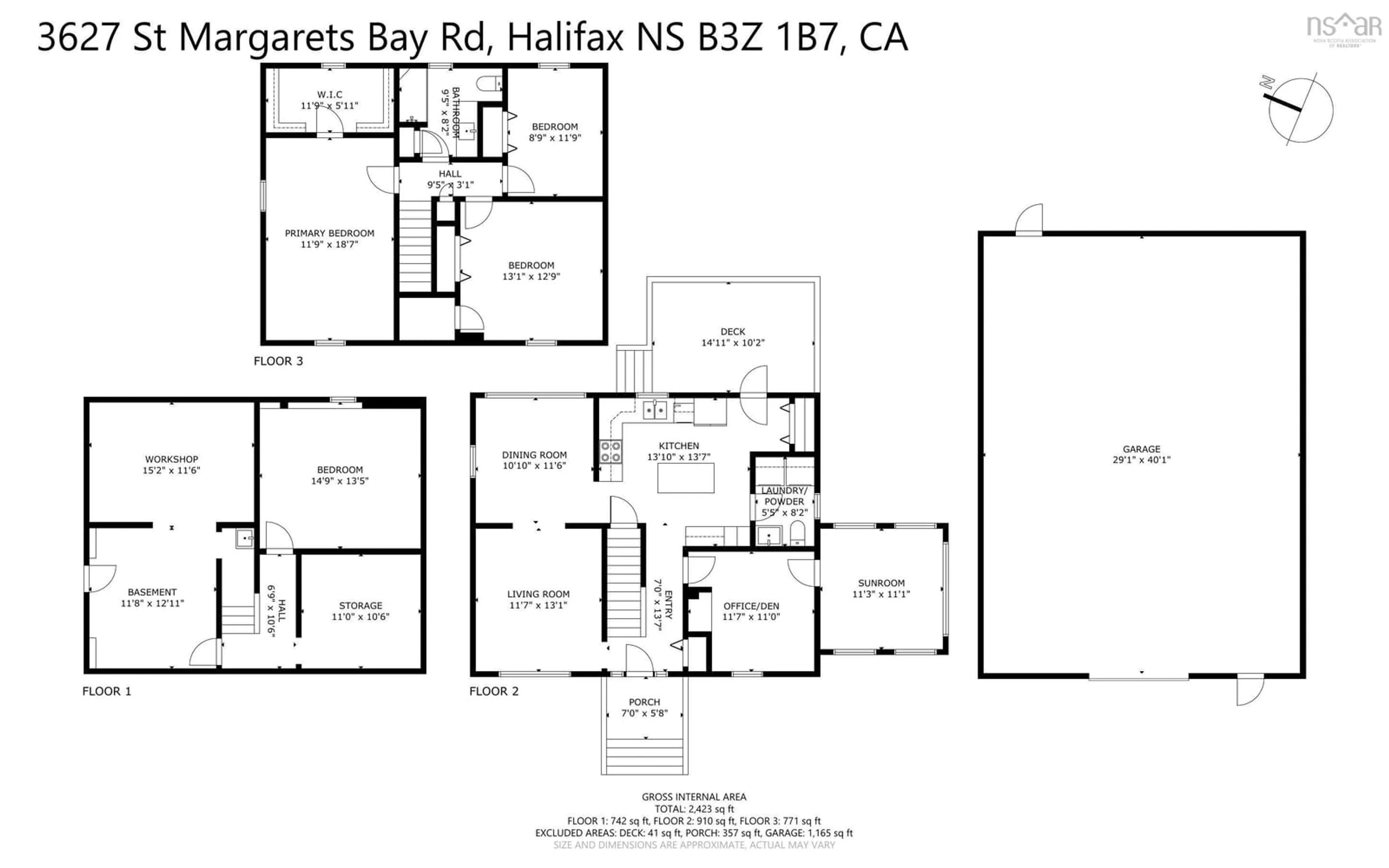 Floor plan for 3627 St. Margarets Bay Rd, Hubley Nova Scotia B3Z 1B7
