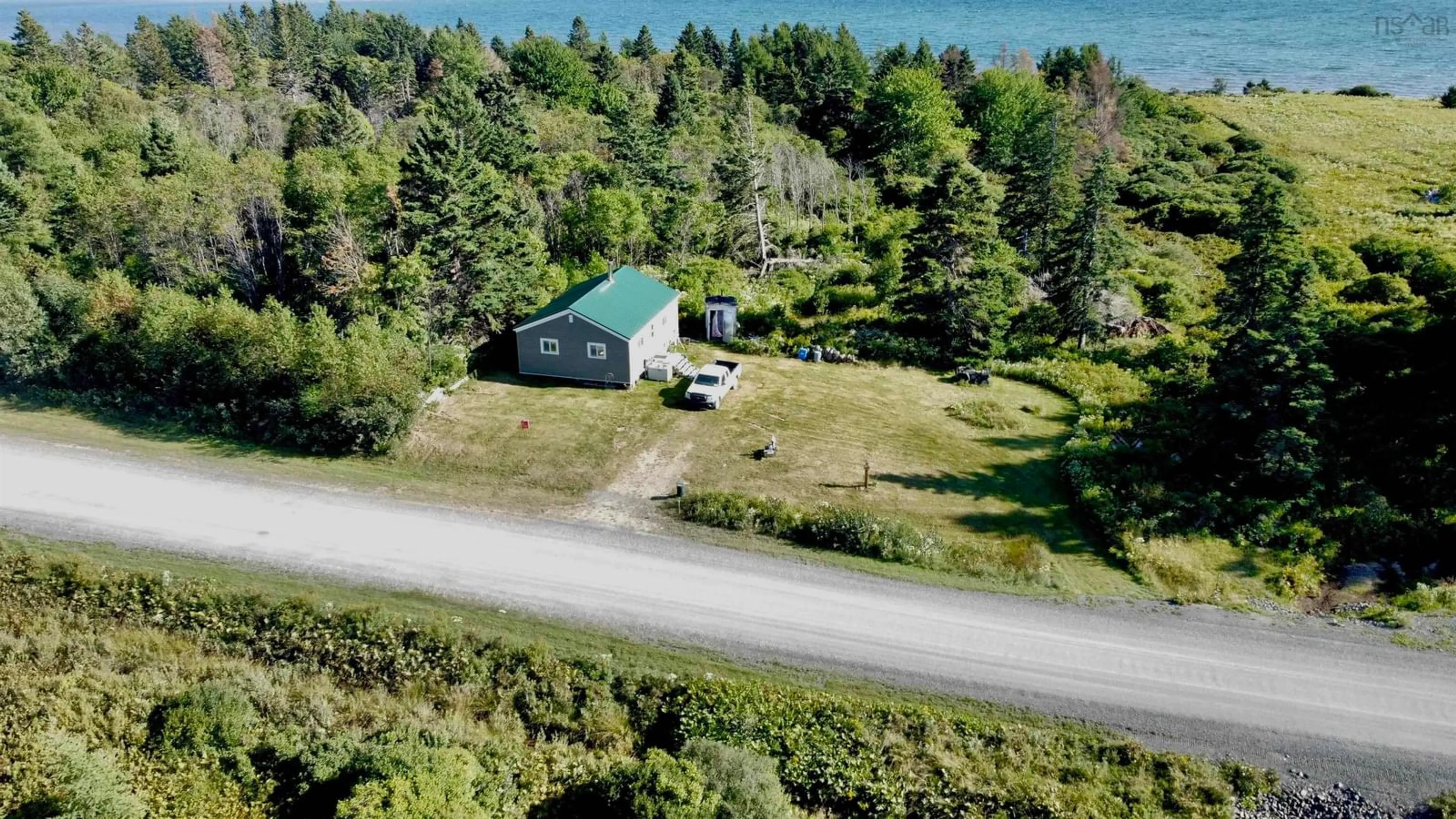 A pic from outside/outdoor area/front of a property/back of a property/a pic from drone, unknown for 510 Pictou Island Rd, Pictou Island Nova Scotia B0K 1J0