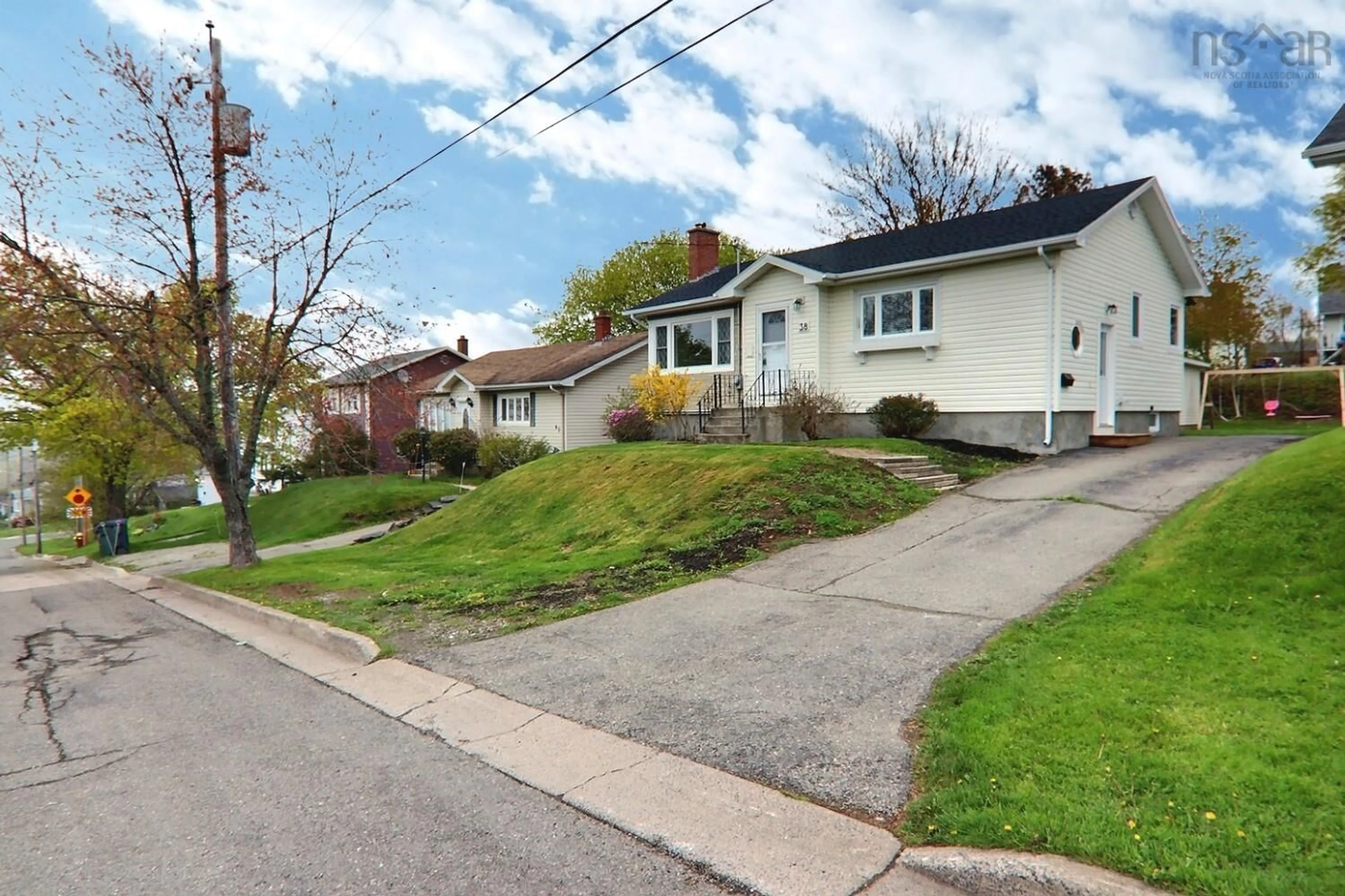 A pic from outside/outdoor area/front of a property/back of a property/a pic from drone, street for 38 Grove Street, Sydney Nova Scotia B1P 3M8