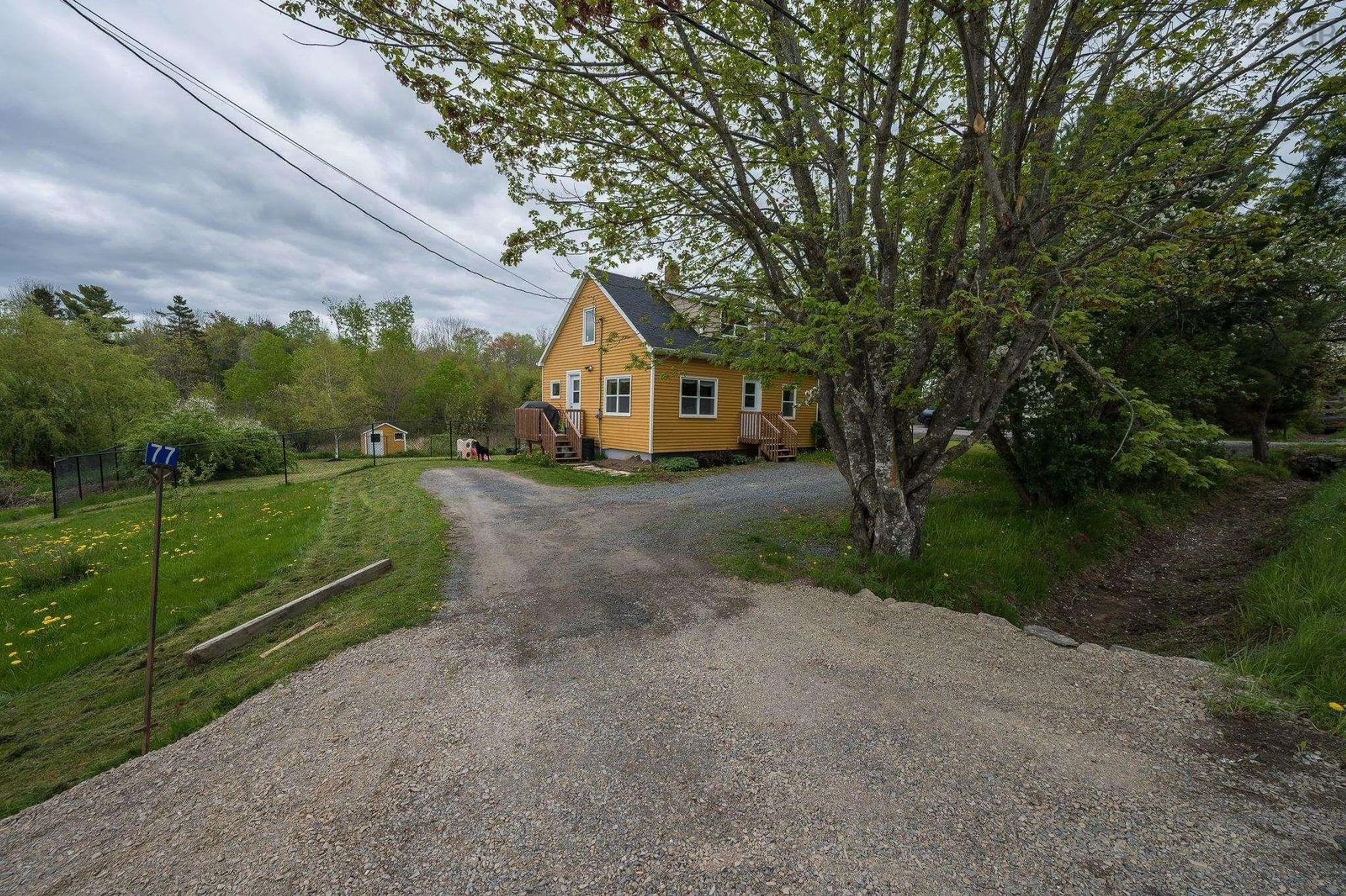 A pic from outside/outdoor area/front of a property/back of a property/a pic from drone, street for 77 Stark Rd, Newport Station Nova Scotia B0N 2T0