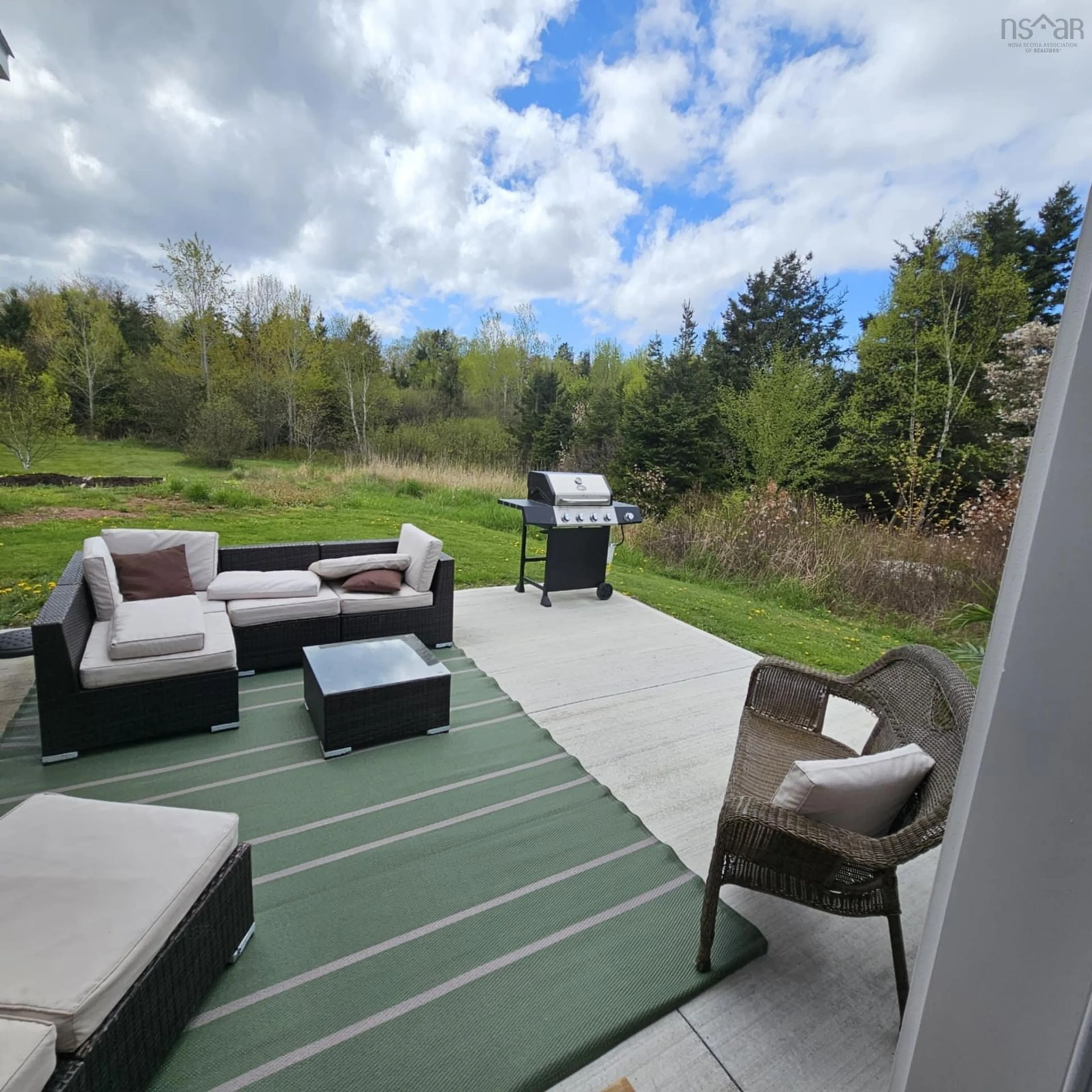 Patio, water/lake/river/ocean view for 5020 Grand Narrows Hwy, Beaver Cove Nova Scotia B1T 1P2