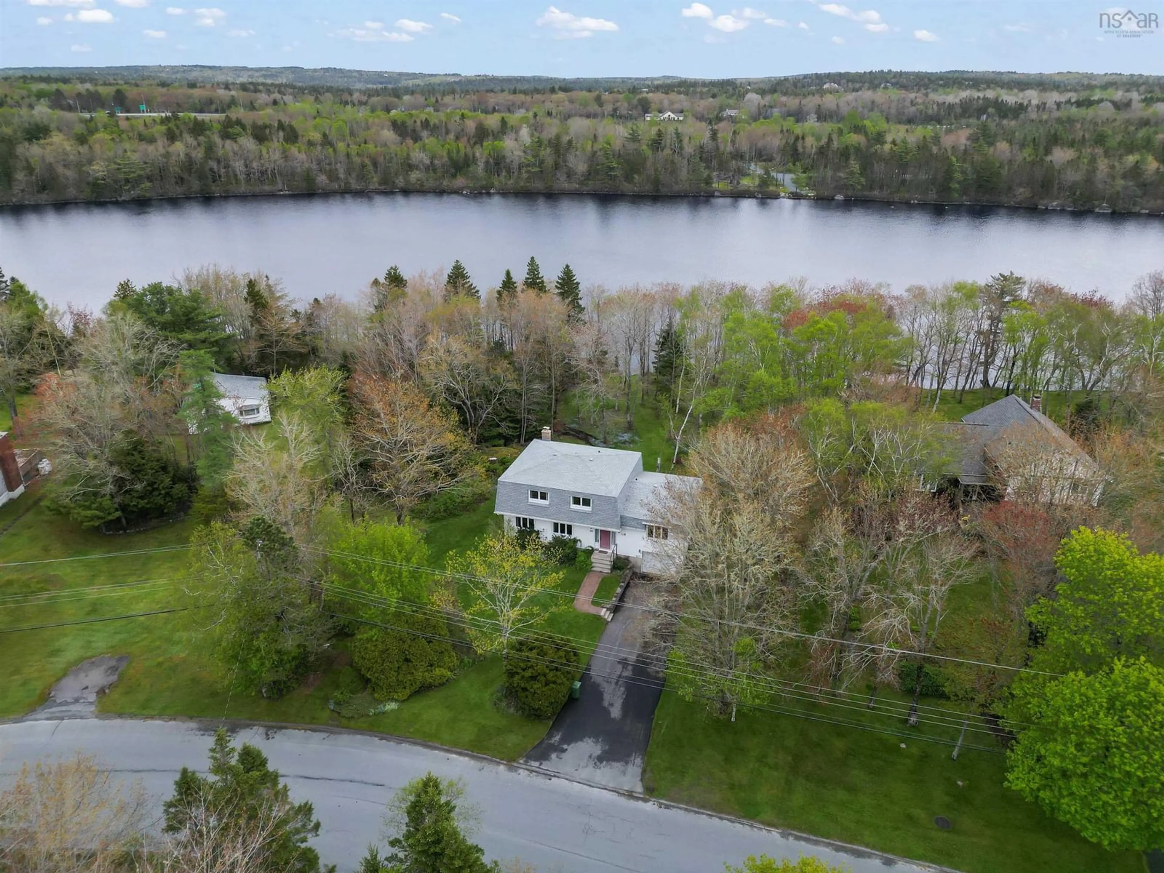 A pic from outside/outdoor area/front of a property/back of a property/a pic from drone, water/lake/river/ocean view for 118 Silver Birch Dr, Hubley Nova Scotia B3Z 1A8