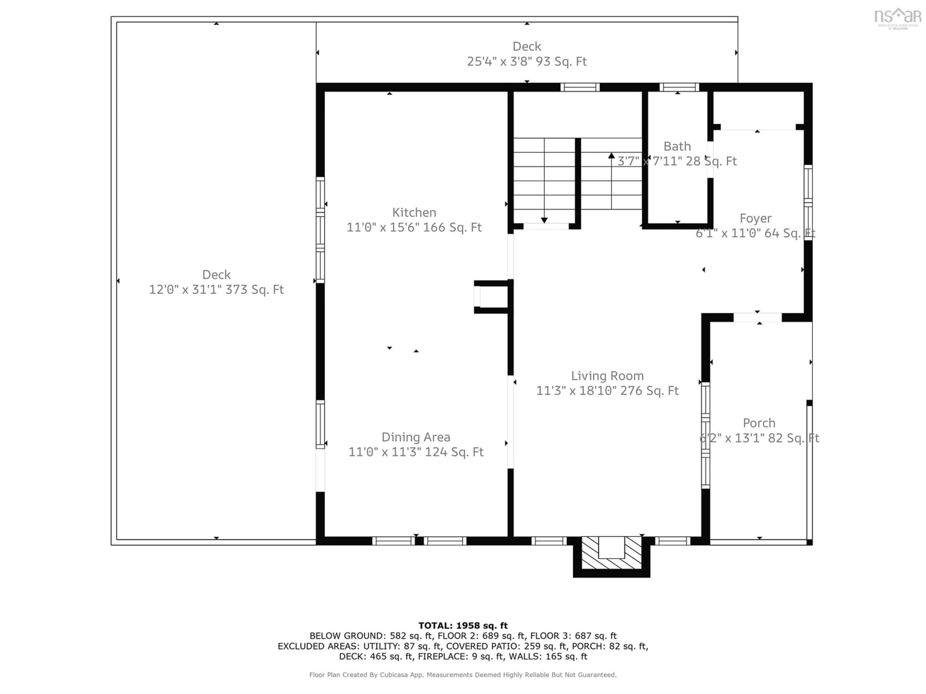 Floor plan for 6 Devonport Ave, Fall River Nova Scotia B2T 1A4