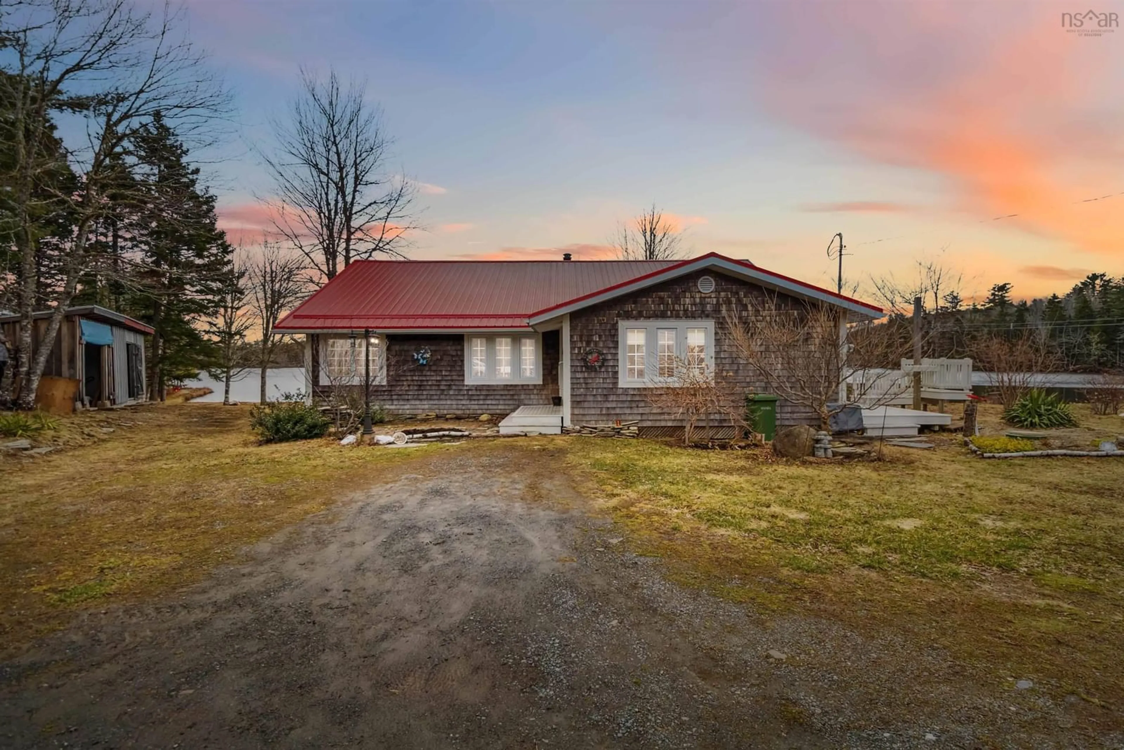 A pic from outside/outdoor area/front of a property/back of a property/a pic from drone, unknown for 157 Freeman Lake Lane, Caledonia Nova Scotia B0T 1B0
