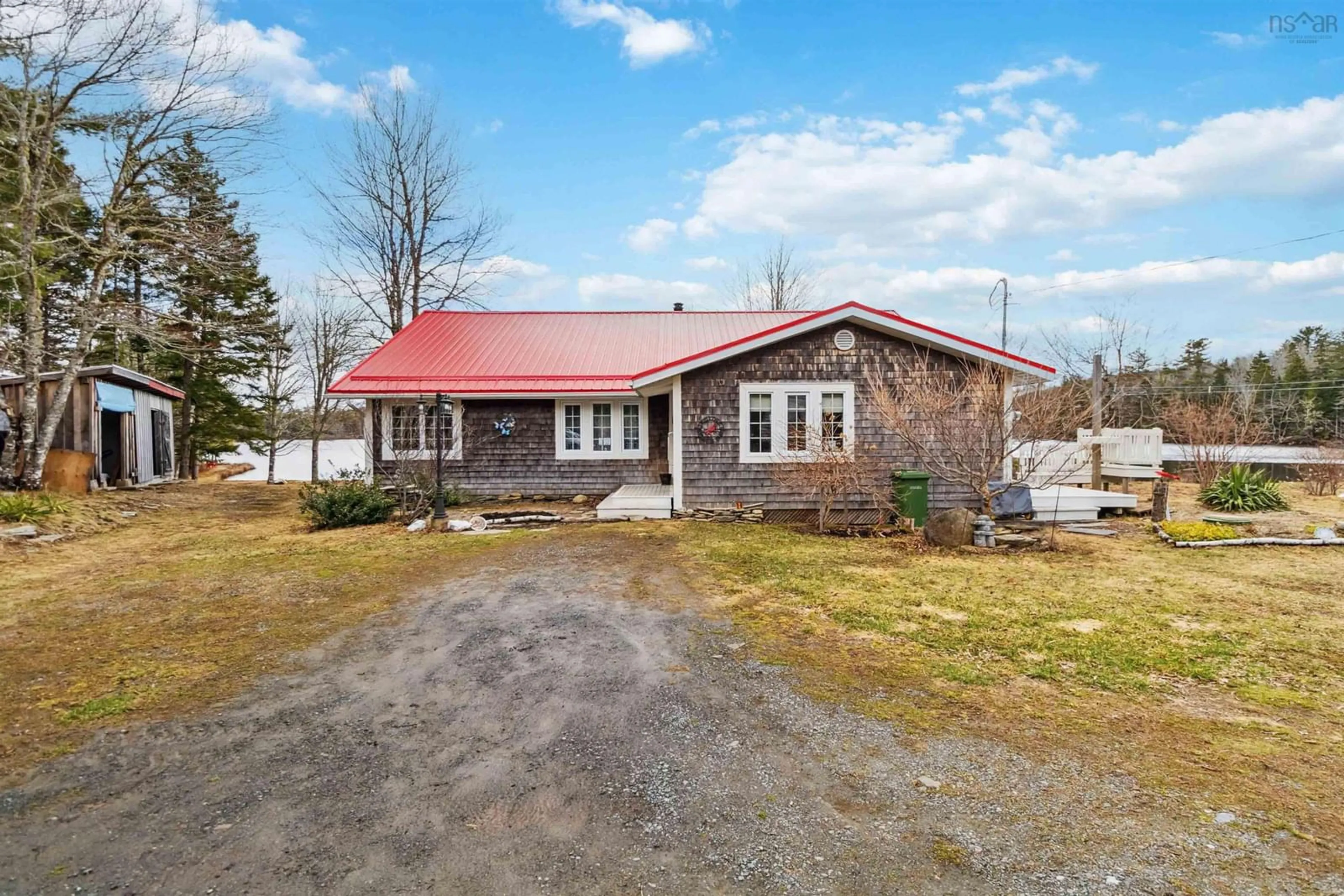 A pic from outside/outdoor area/front of a property/back of a property/a pic from drone, unknown for 157 Freeman Lake Lane, Caledonia Nova Scotia B0T 1B0