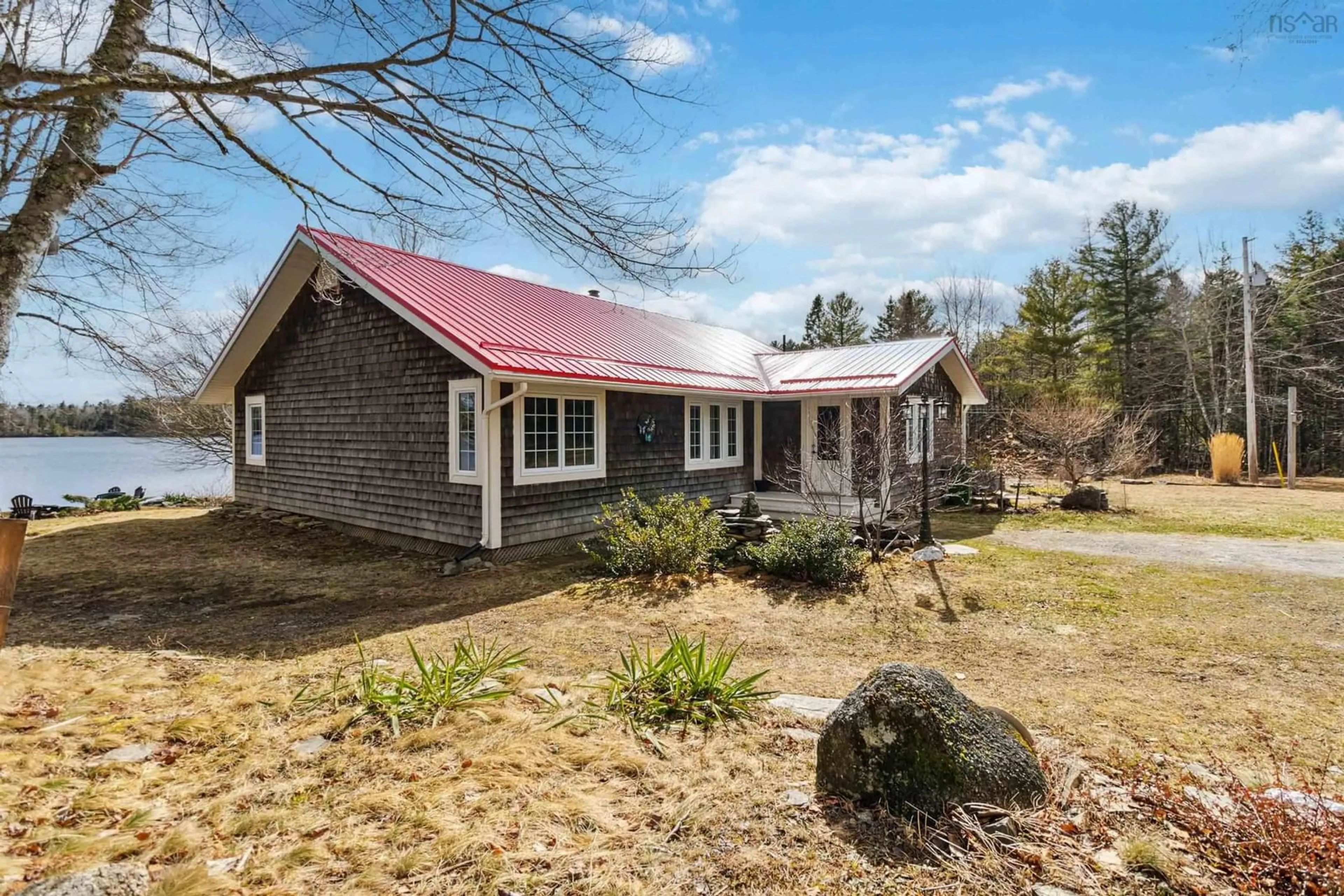 A pic from outside/outdoor area/front of a property/back of a property/a pic from drone, unknown for 157 Freeman Lake Lane, Caledonia Nova Scotia B0T 1B0
