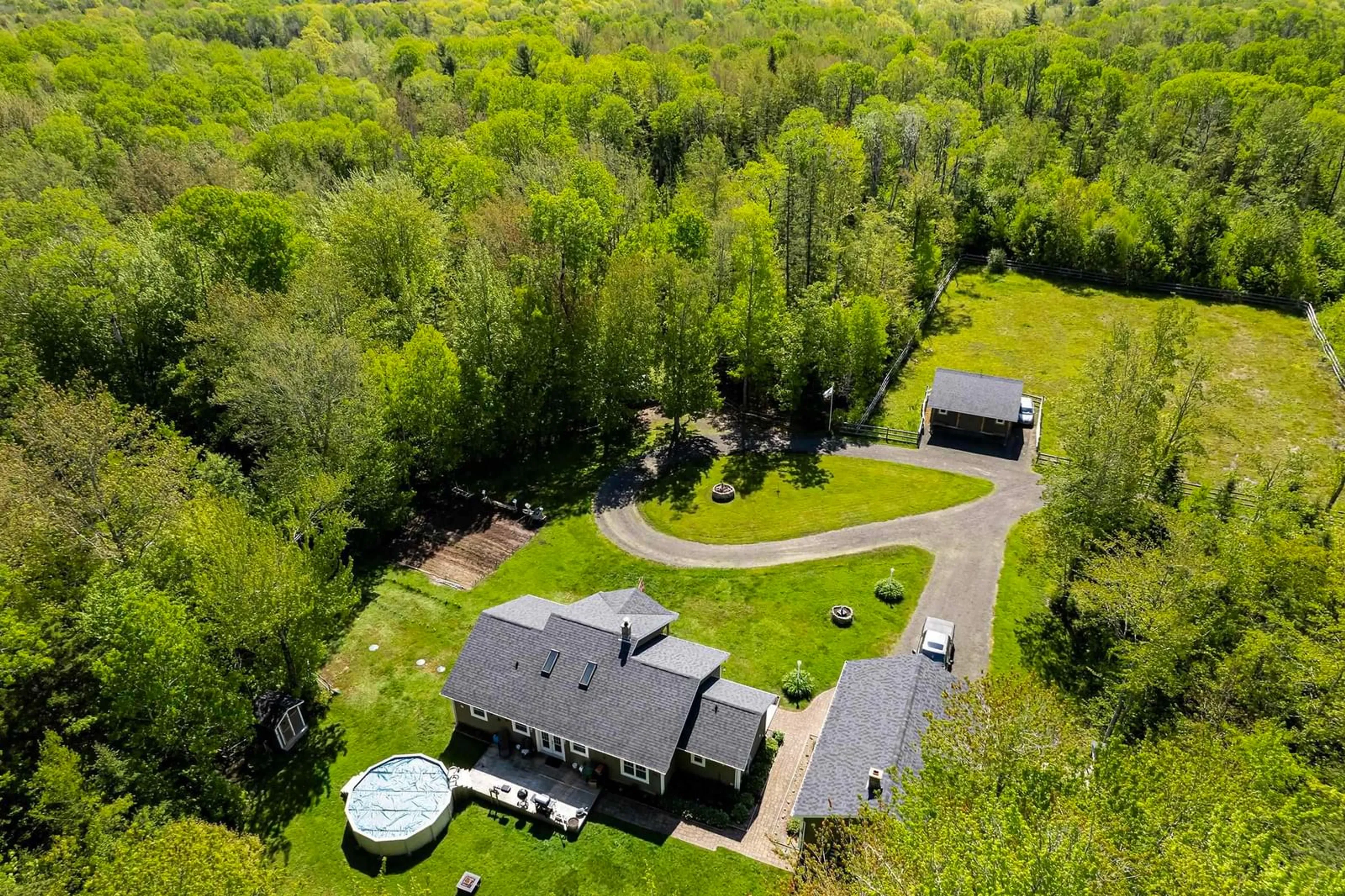 A pic from outside/outdoor area/front of a property/back of a property/a pic from drone, forest/trees view for 188 Fitch Rd, Lawrencetown Nova Scotia B0S 1M0