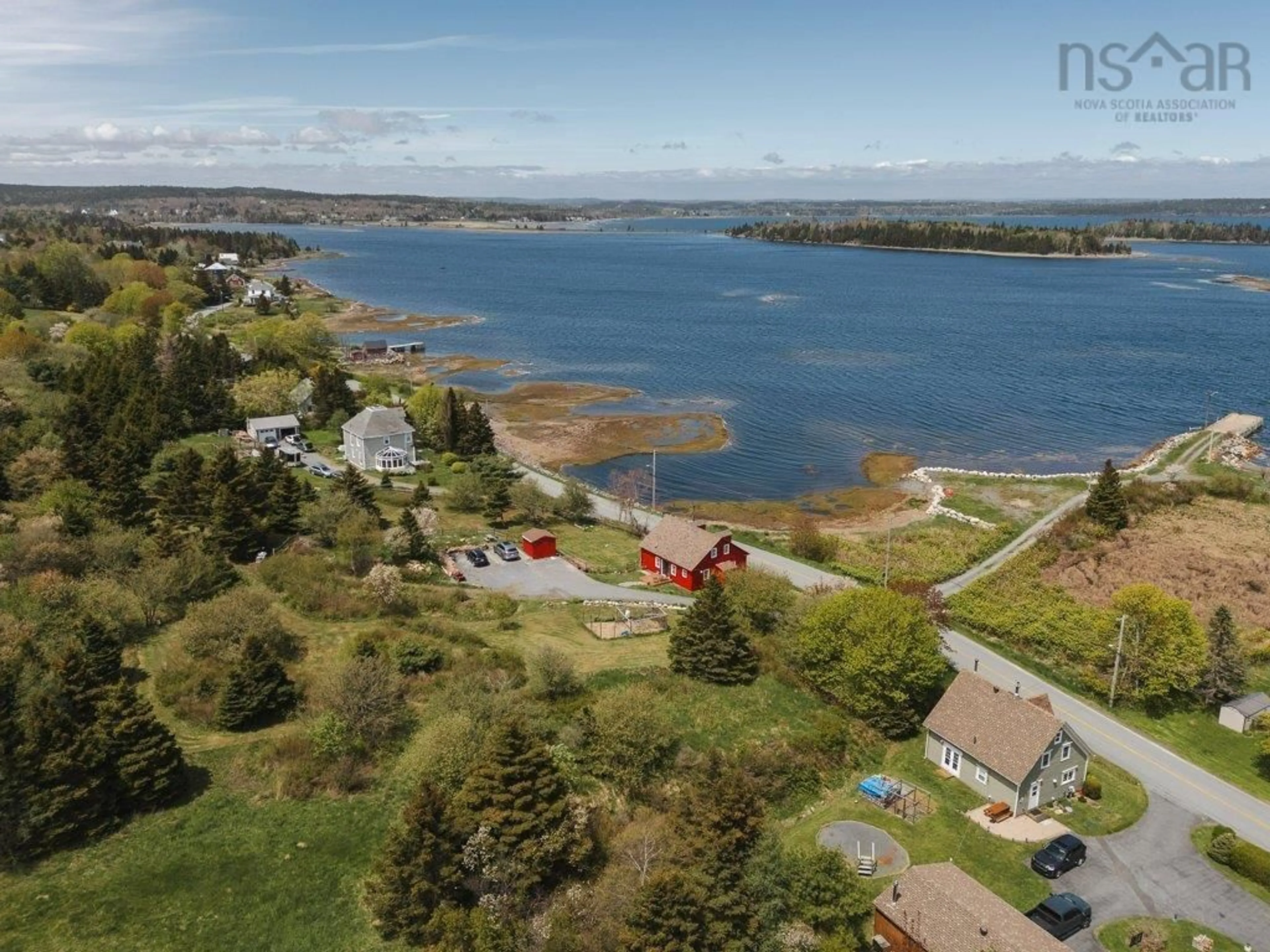 A pic from outside/outdoor area/front of a property/back of a property/a pic from drone, water/lake/river/ocean view for 446 Kingsburg Rd, Lower Rose Bay Nova Scotia B0J 2X0