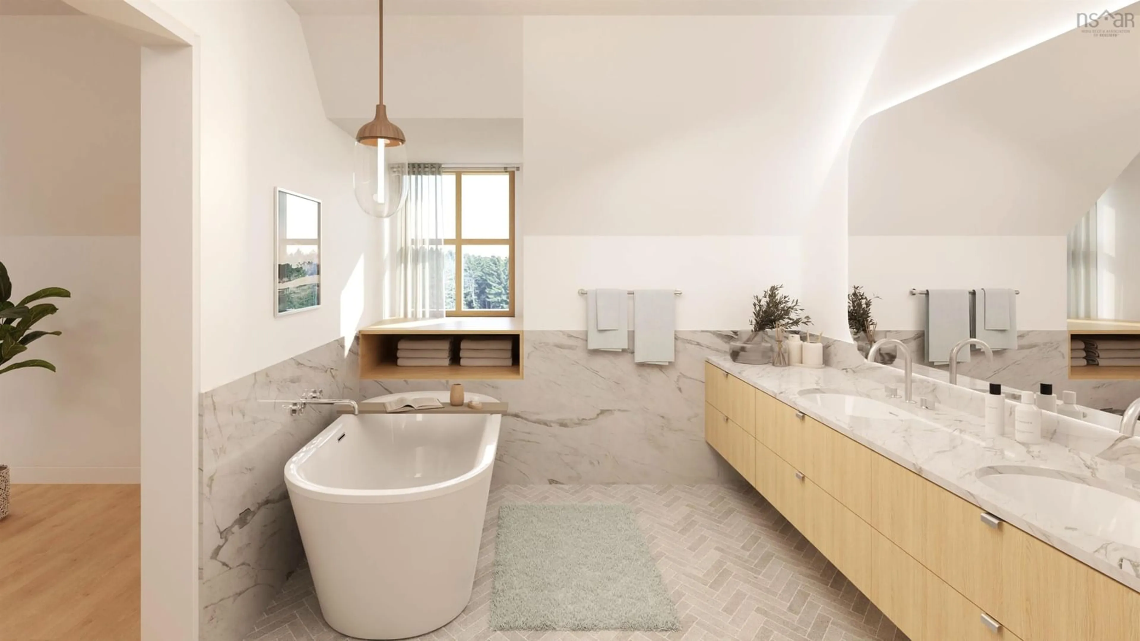 Contemporary bathroom, ceramic/tile floor for 26 Spinnaker Run, Fox Harbour Nova Scotia B0K 1Y0