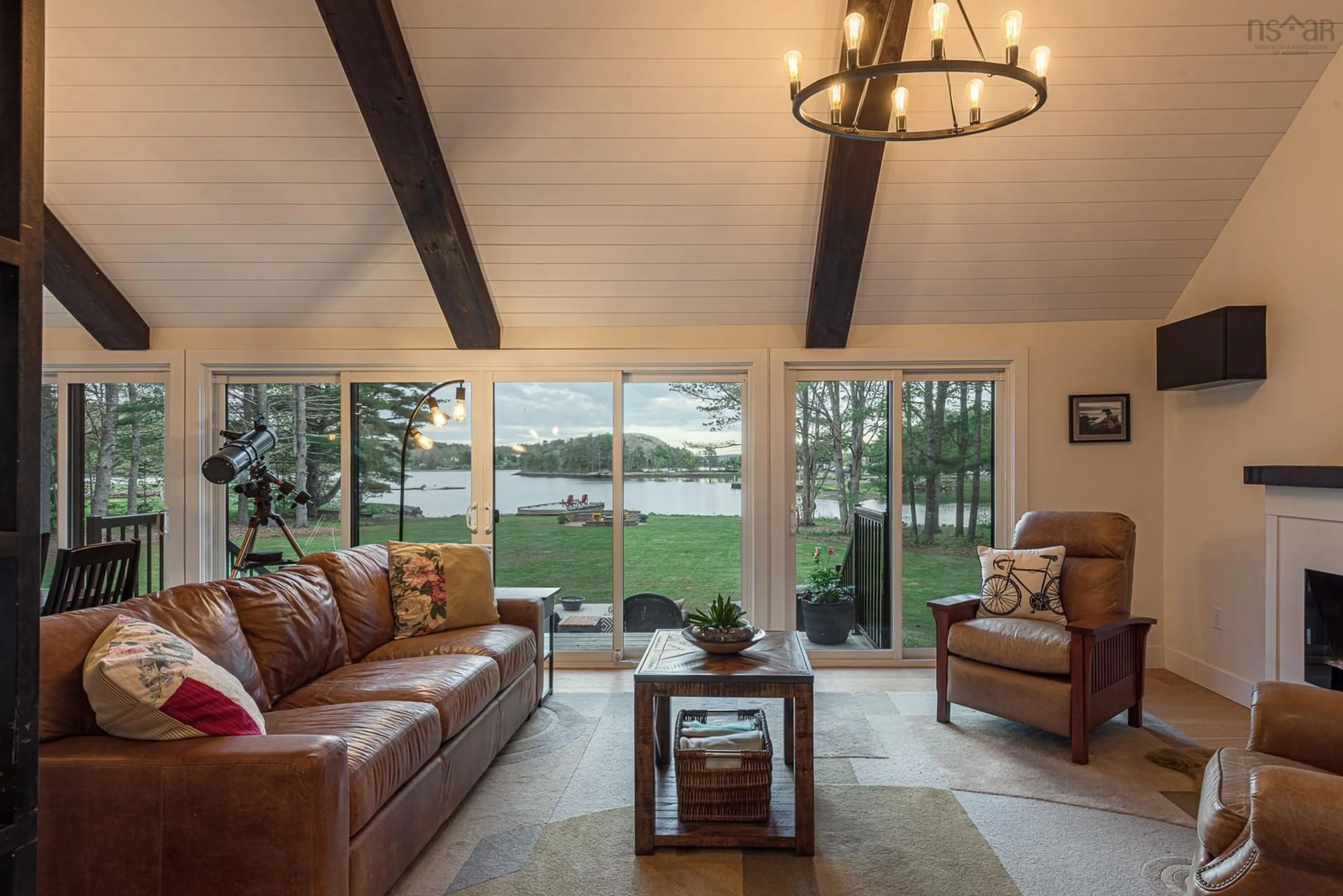 Living room with furniture, unknown for 32 Airlee Acres Rd, Pleasantville Nova Scotia B0R 1G0