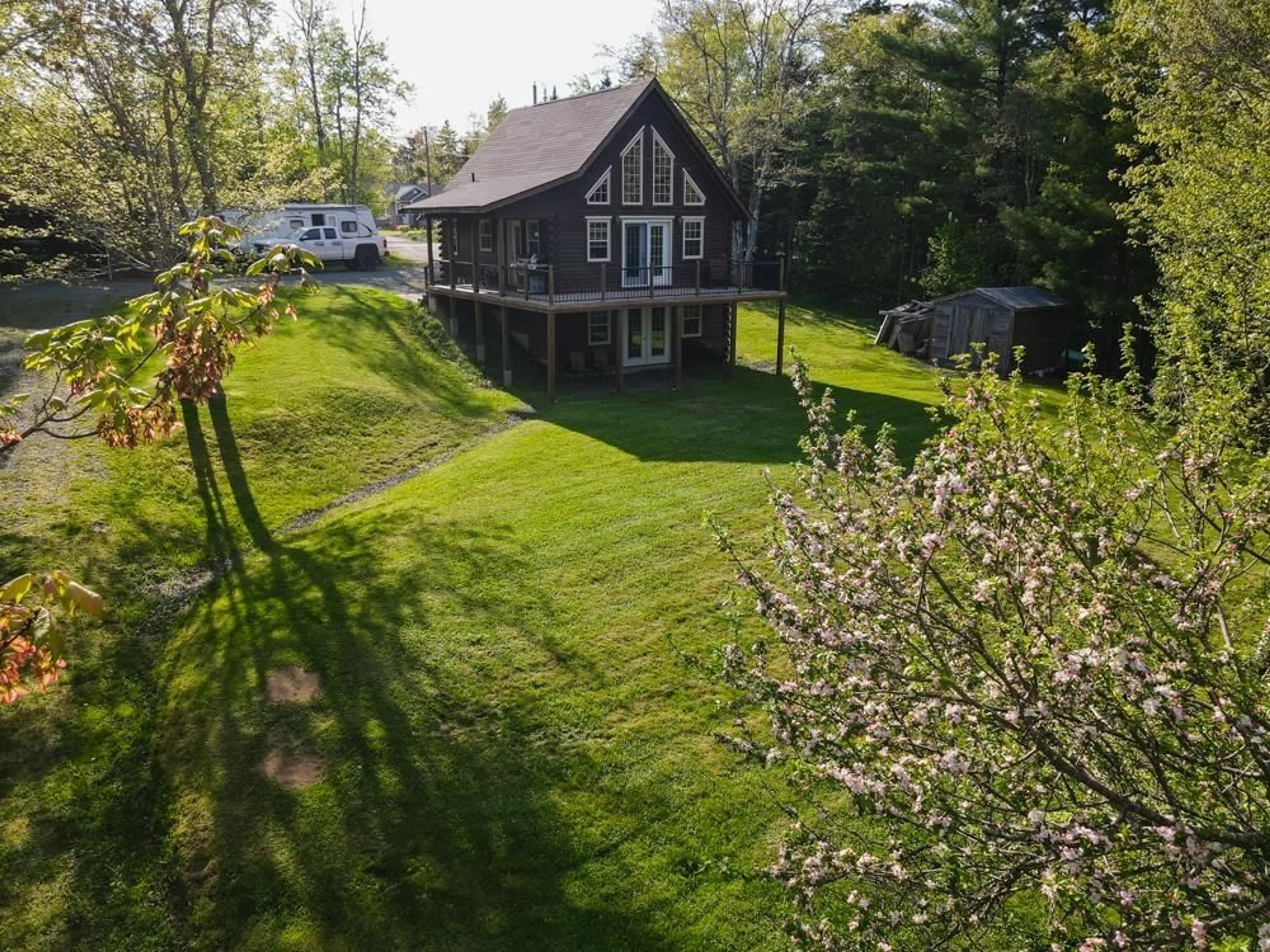 A pic from outside/outdoor area/front of a property/back of a property/a pic from drone, unknown for 202 Lakecrest Dr, Mount Uniacke Nova Scotia B0N 1Z0