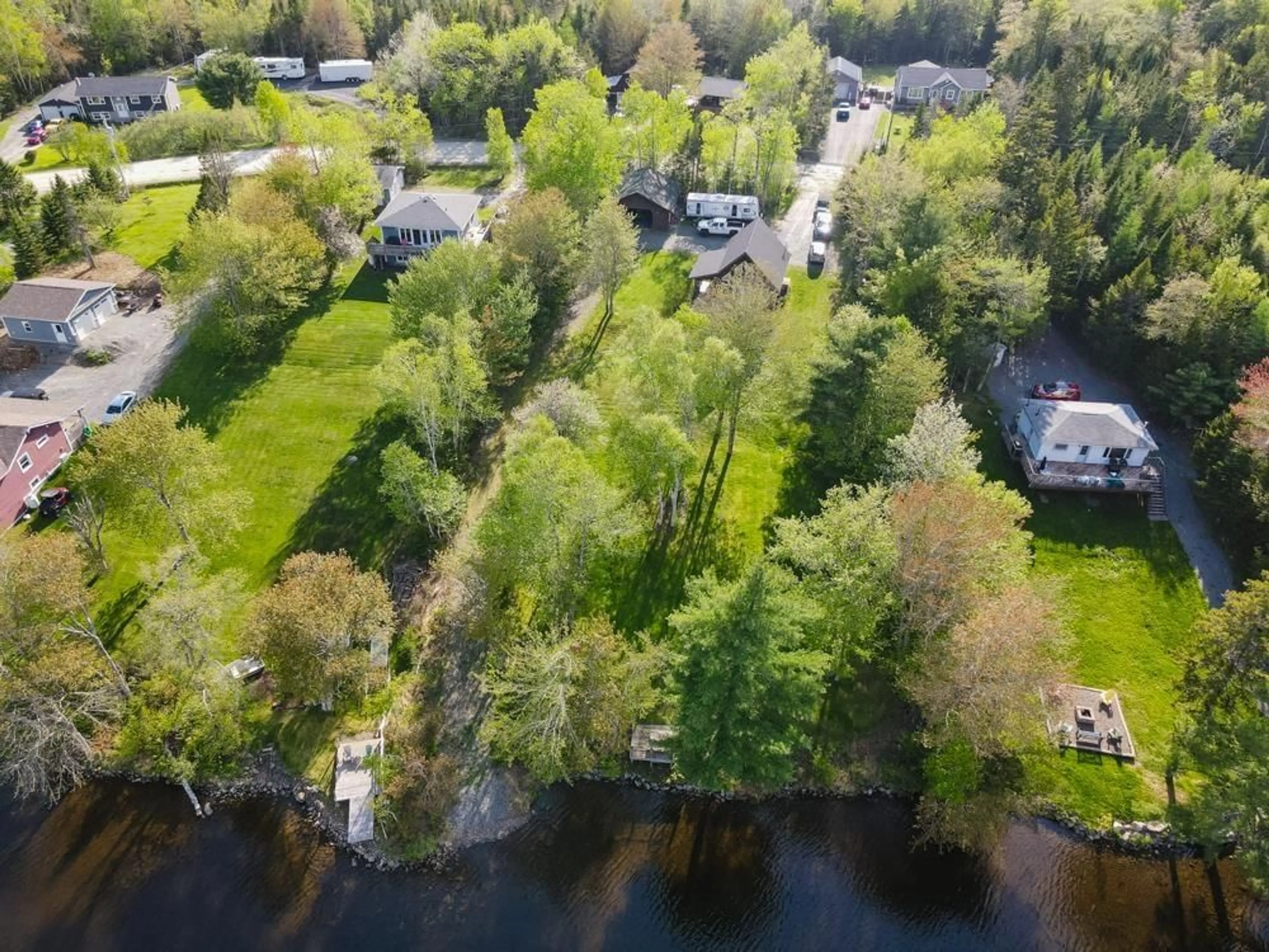 A pic from outside/outdoor area/front of a property/back of a property/a pic from drone, water/lake/river/ocean view for 202 Lakecrest Dr, Mount Uniacke Nova Scotia B0N 1Z0