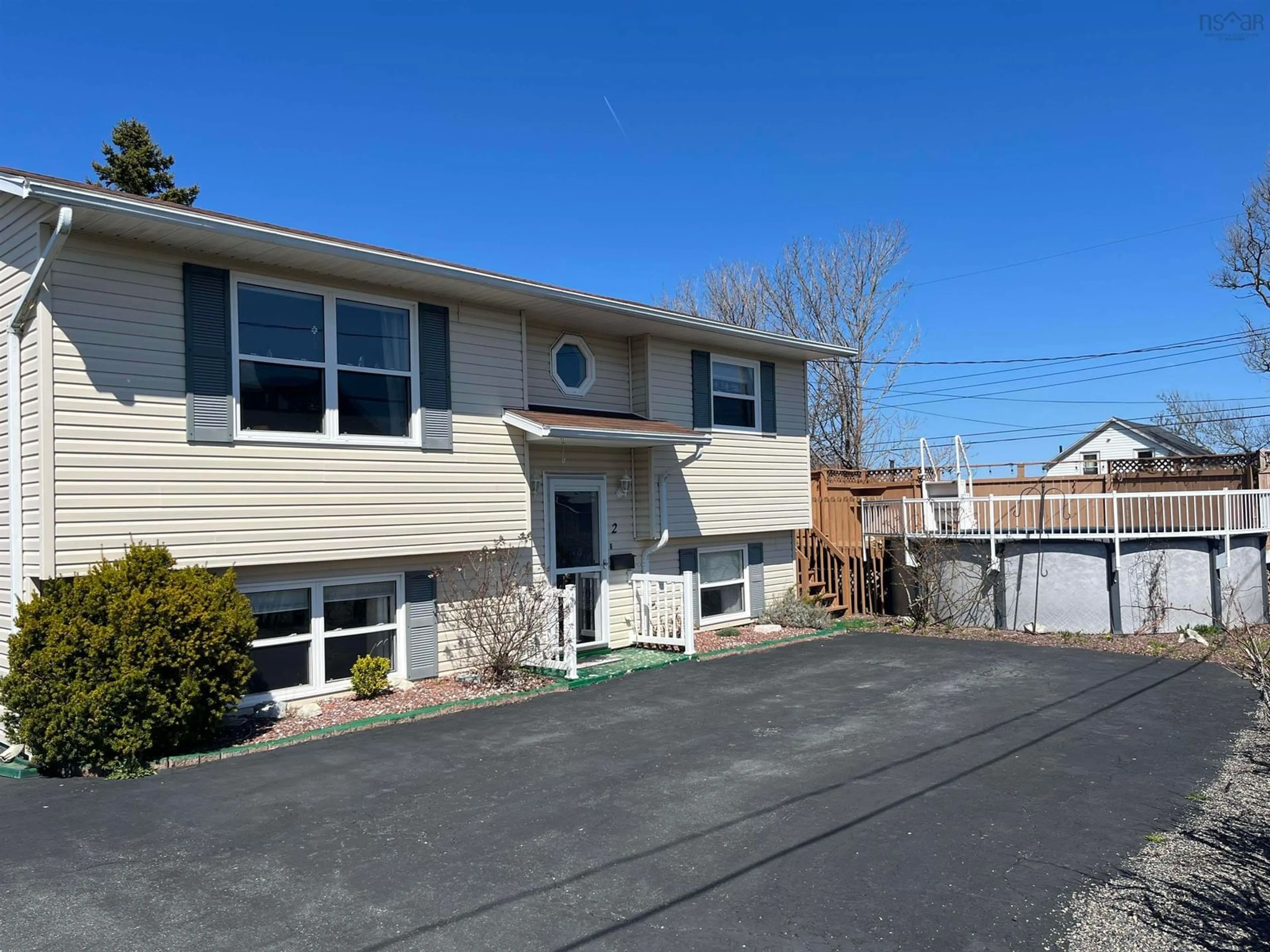 Home with vinyl exterior material, street for 2 Cyrus St, Glace Bay Nova Scotia B1A 6J7