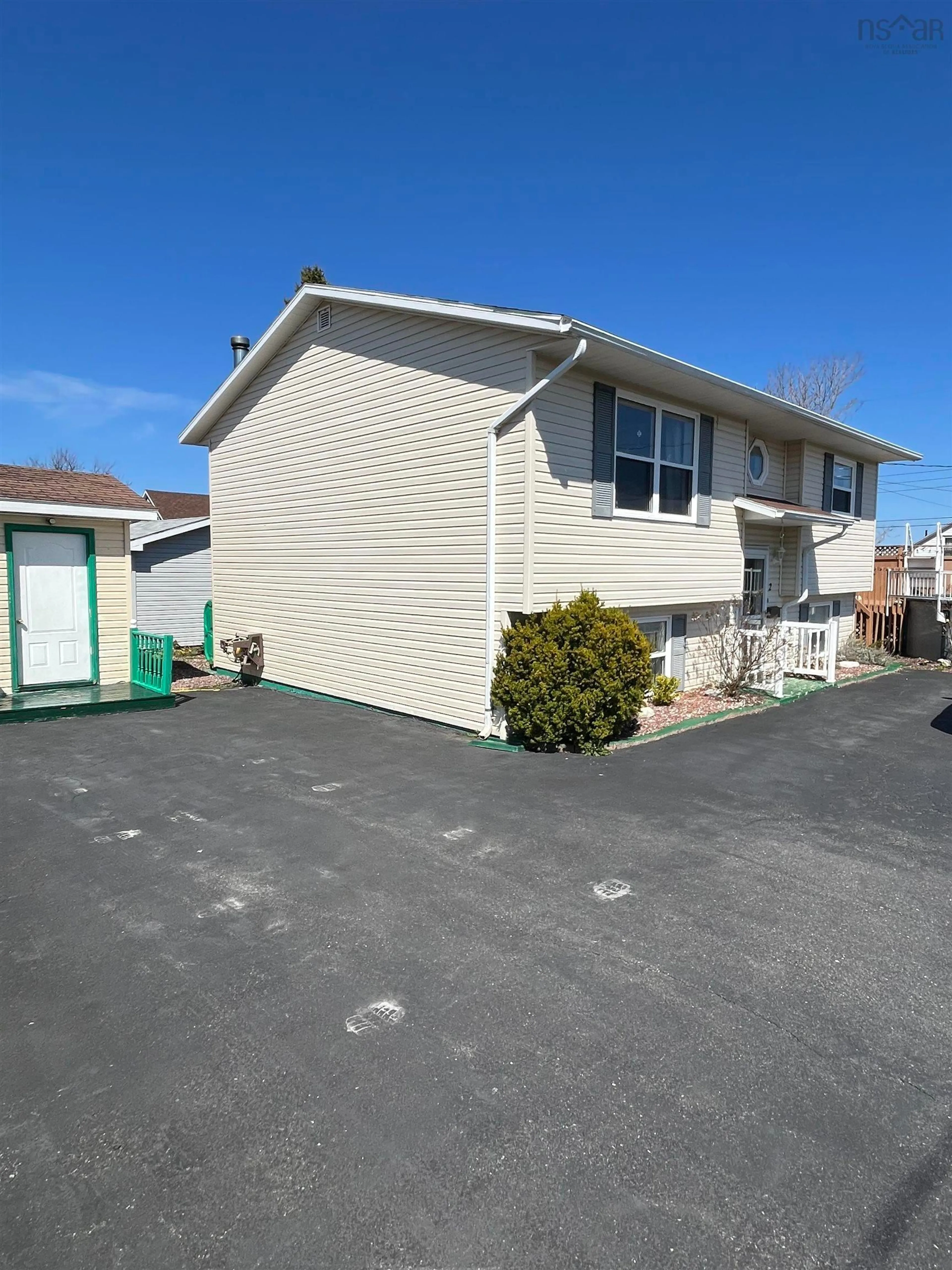 Home with vinyl exterior material, street for 2 Cyrus St, Glace Bay Nova Scotia B1A 6J7