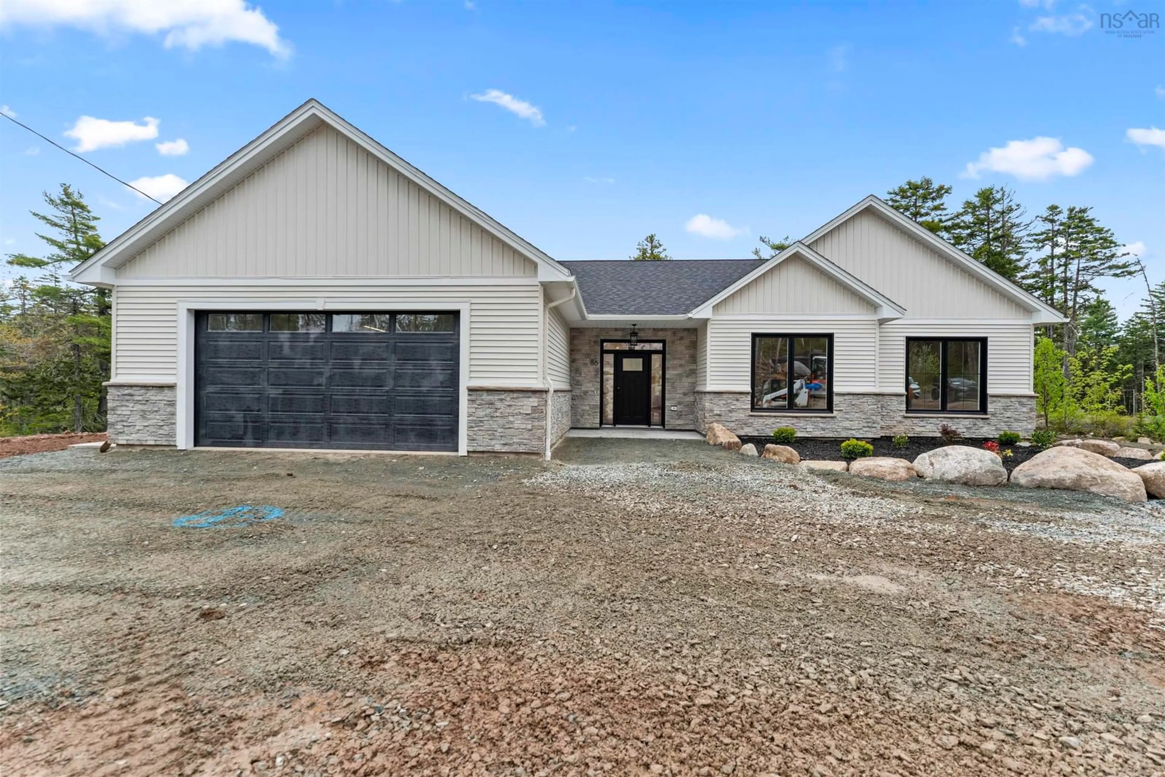 Home with brick exterior material, street for 86 Driftscape Lane, Upper Tantallon Nova Scotia B3Z 0S8