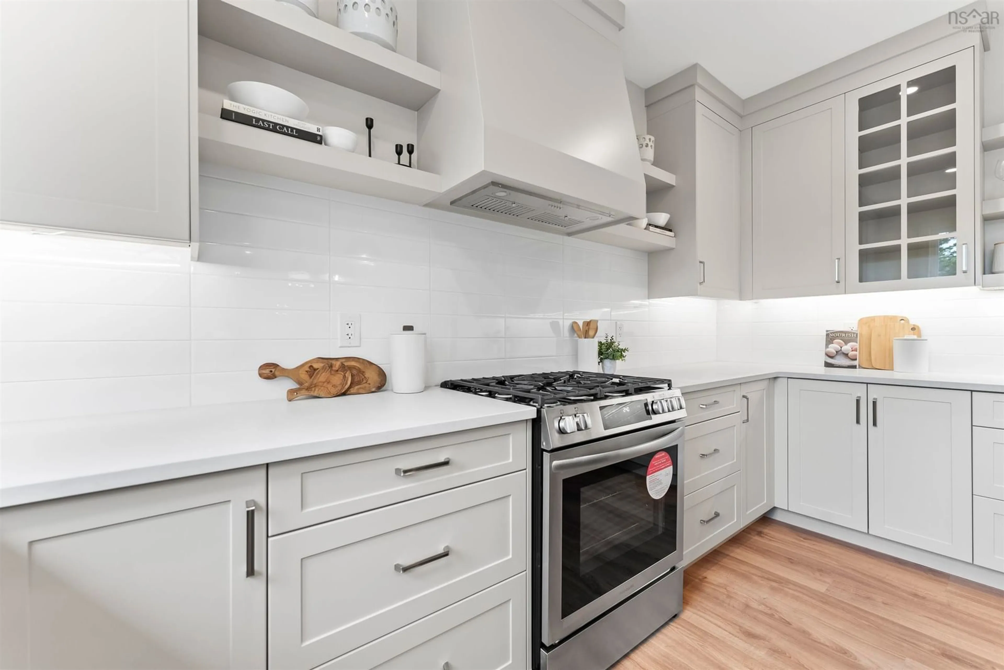 Contemporary kitchen, ceramic/tile floor for 86 Driftscape Lane, Upper Tantallon Nova Scotia B3Z 0S8