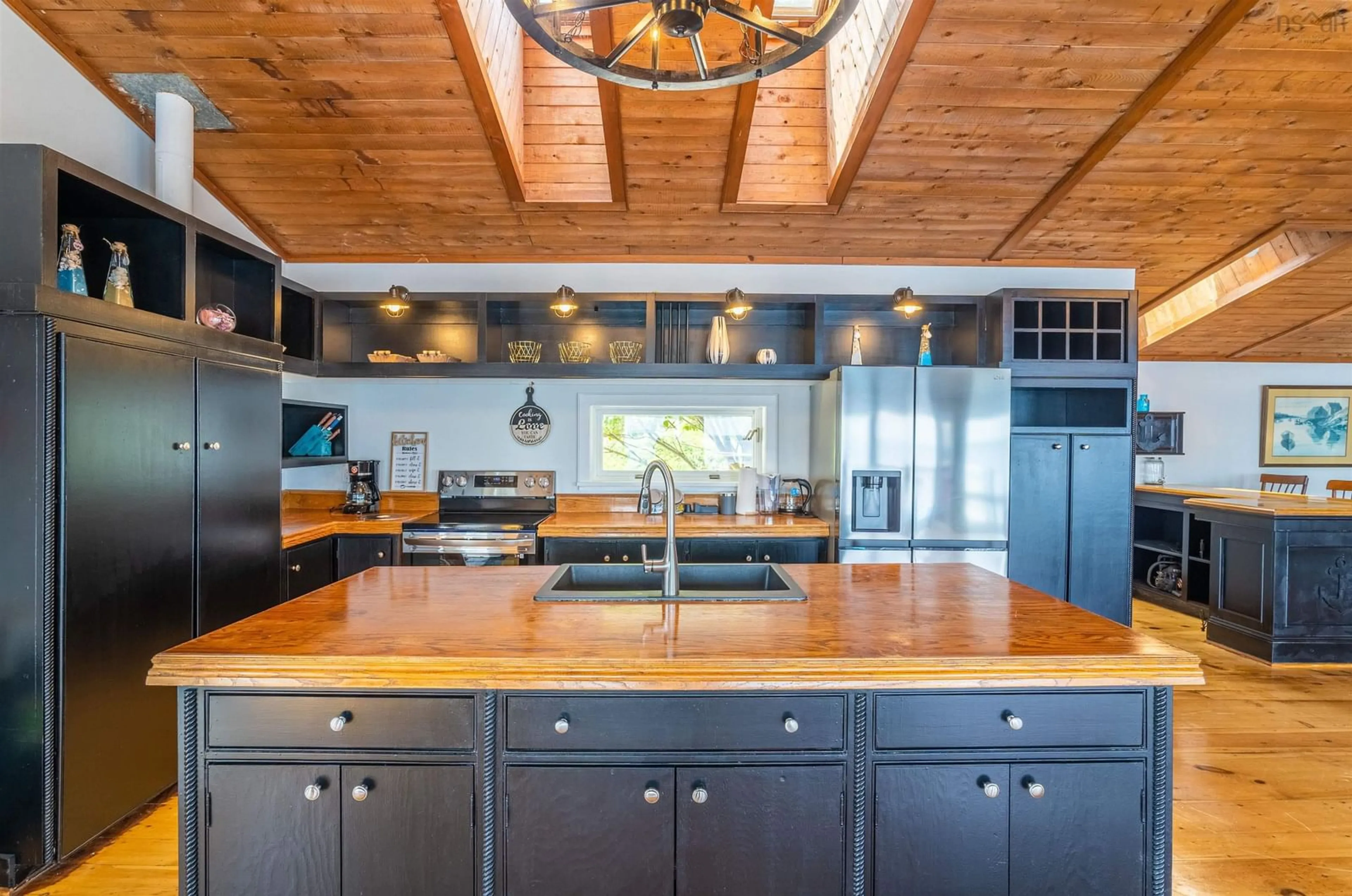 Open concept kitchen, unknown for 501 Mill Cove Shore Rd, Birchy Head Nova Scotia B0J 1T0