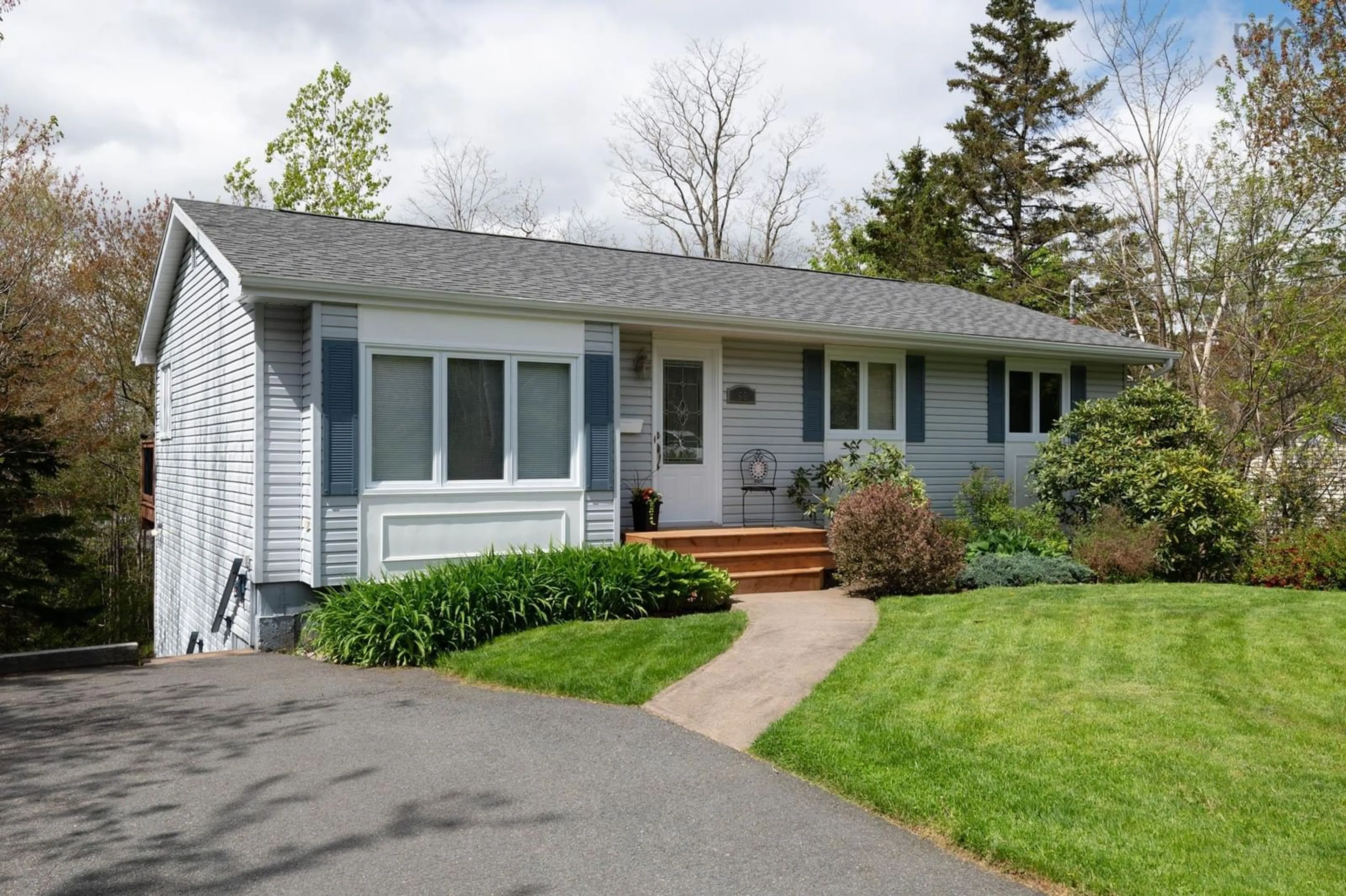 Home with vinyl exterior material, street for 66 Hillside Ave, Lower Sackville Nova Scotia B4C 1W7