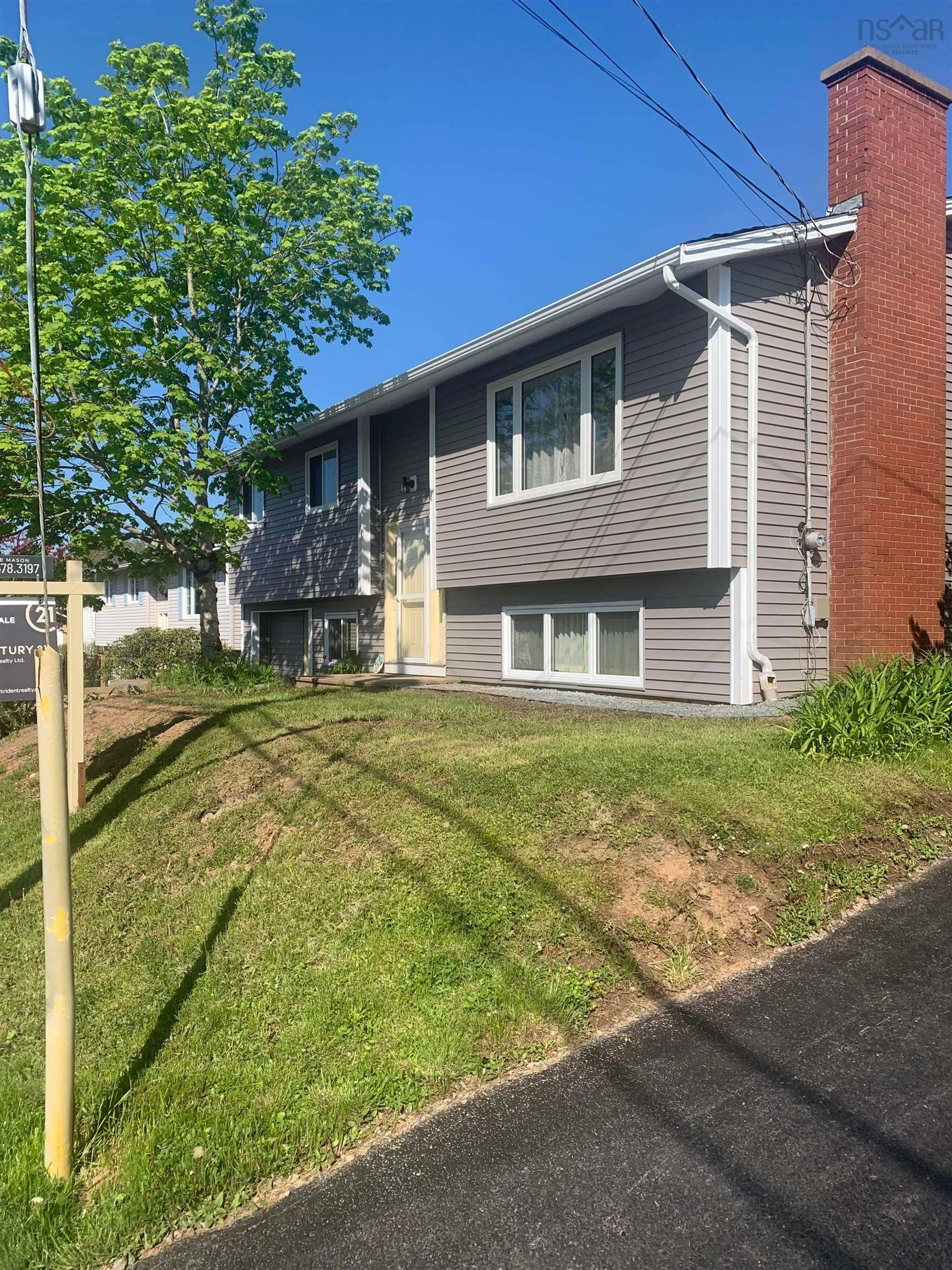 Home with vinyl exterior material, street for 21 Owen Dr, Dartmouth Nova Scotia B2W 3M1