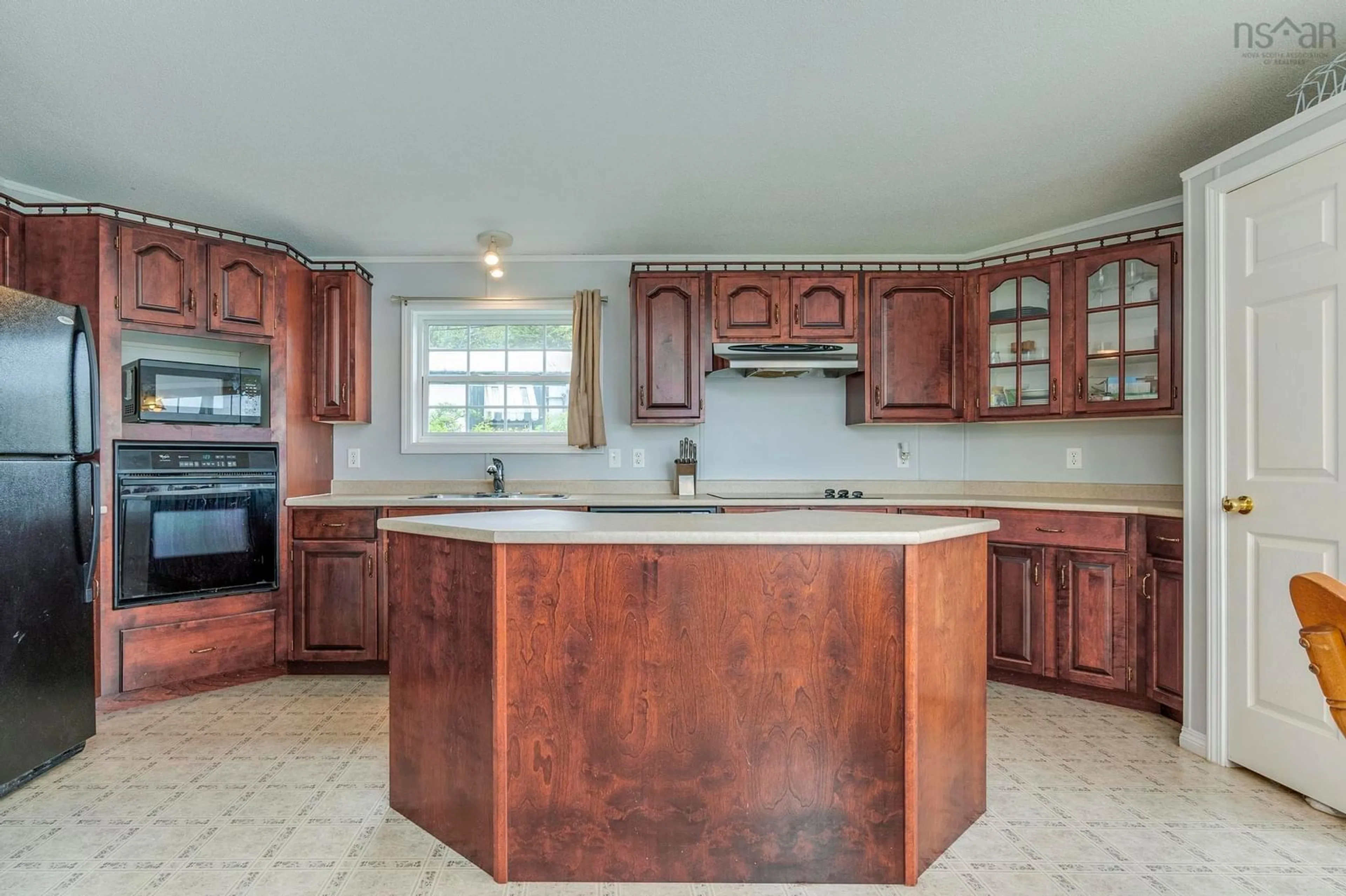 Open concept kitchen, ceramic/tile floor for 25 Manor Dr, Sackville Nova Scotia B4C 2P2