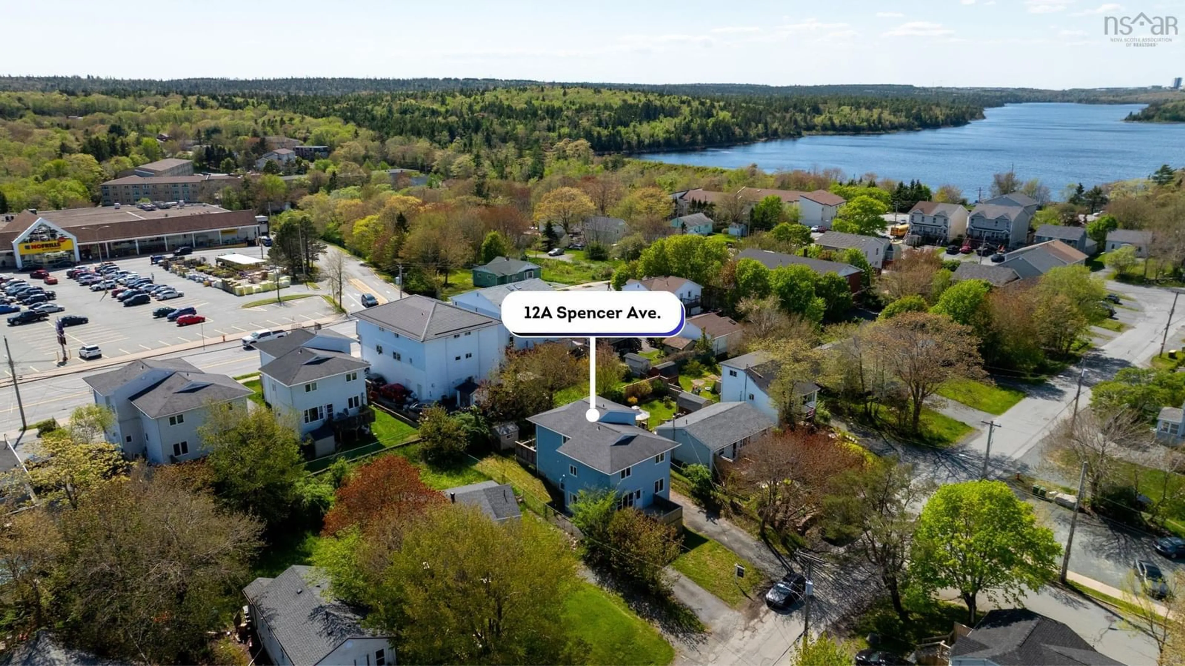 A pic from outside/outdoor area/front of a property/back of a property/a pic from drone, water/lake/river/ocean view for 12A Spencer Ave, Halifax Nova Scotia B3R 1S6