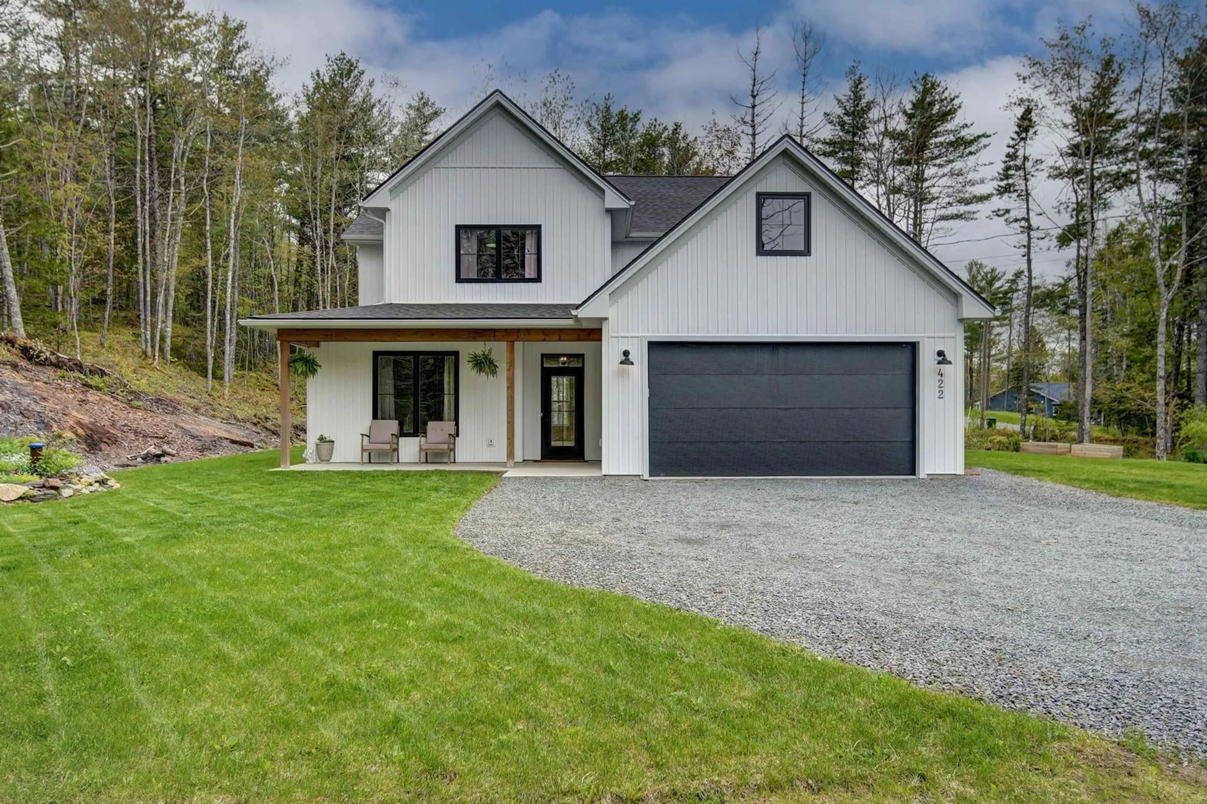Home with vinyl exterior material, street for 422 Calderwood Dr, Wellington Nova Scotia B2T 0S2