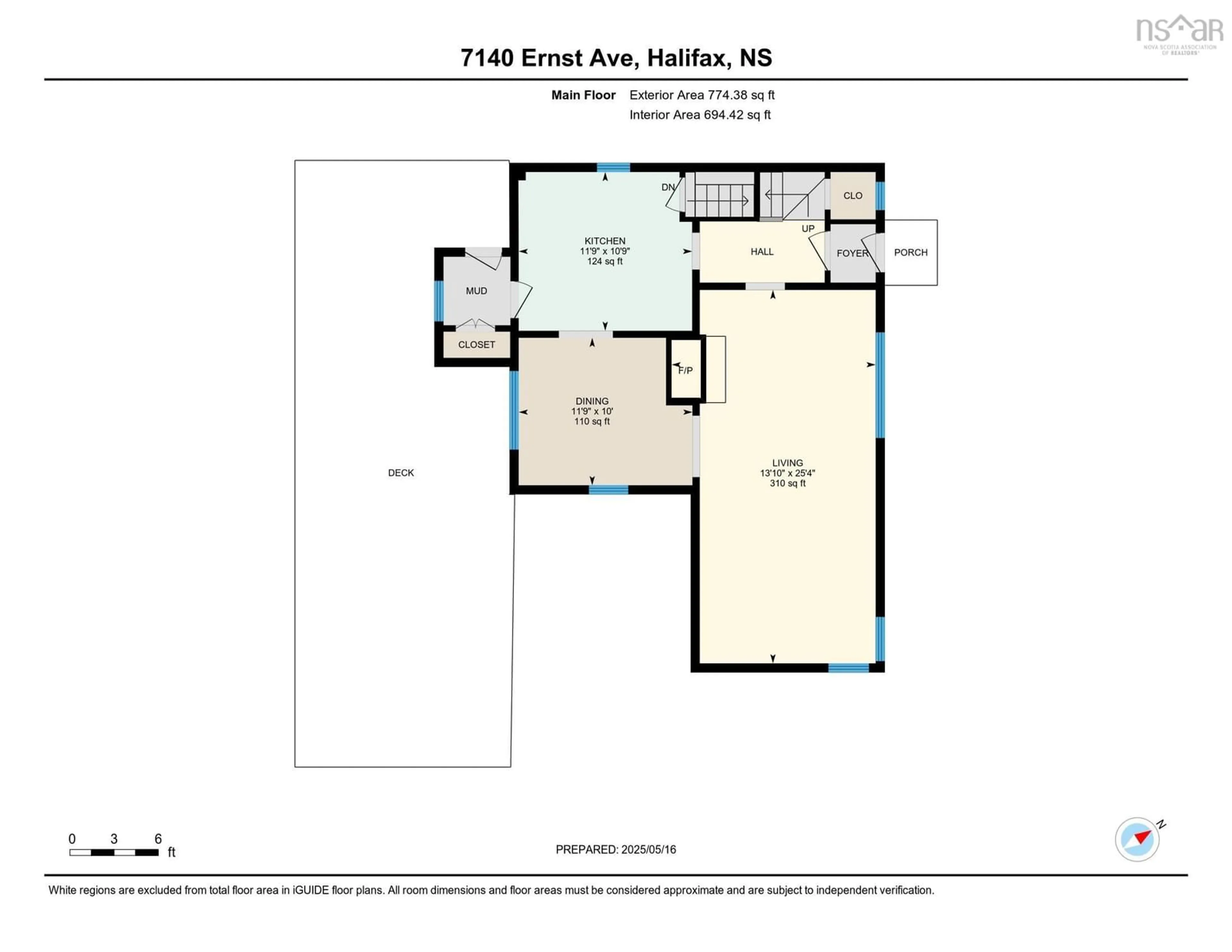 Floor plan for 7140 Ernst Ave, Halifax Nova Scotia B3L 2L4
