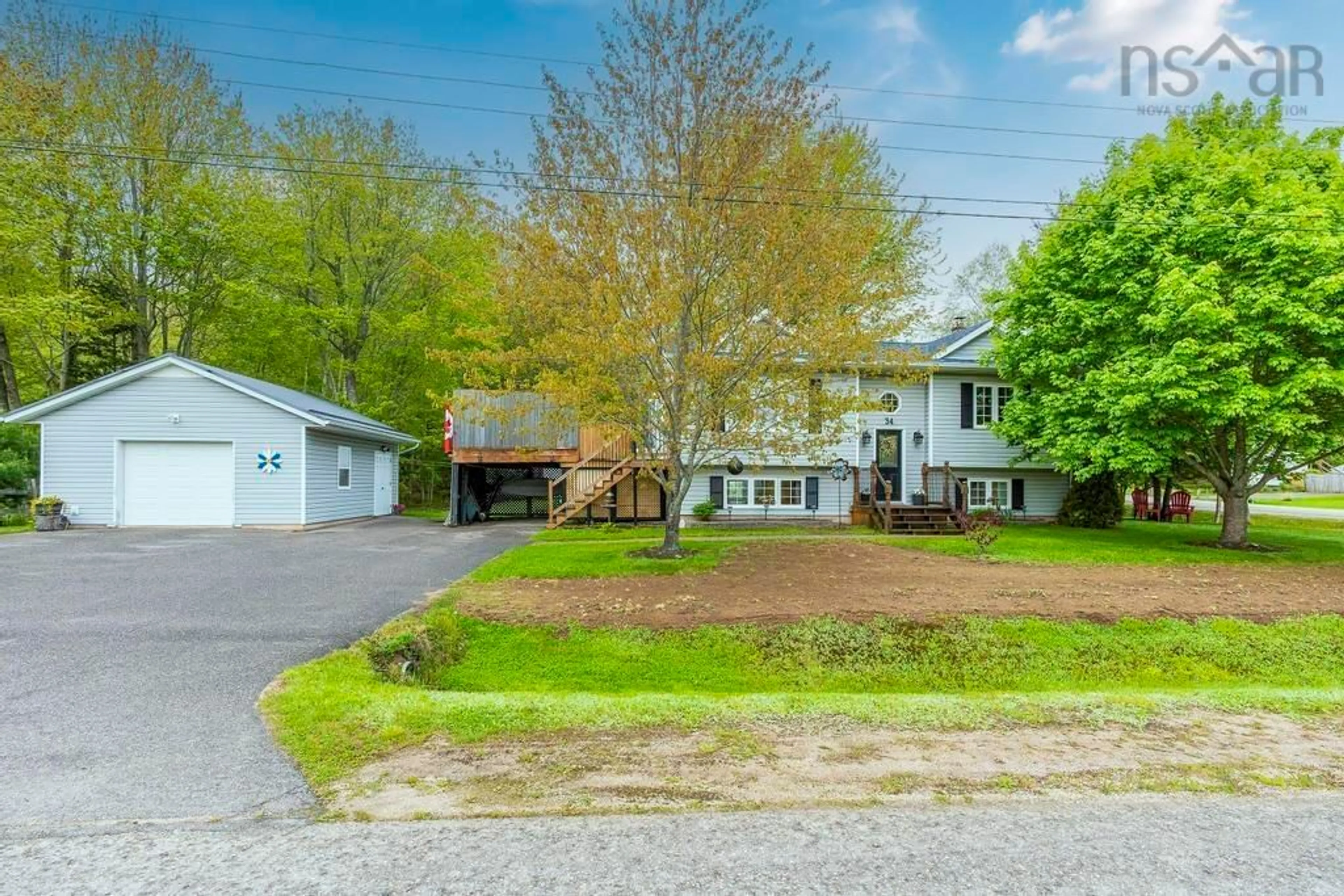A pic from outside/outdoor area/front of a property/back of a property/a pic from drone, street for 34 Maplewood Lane, Kingston Nova Scotia B0P 1R0