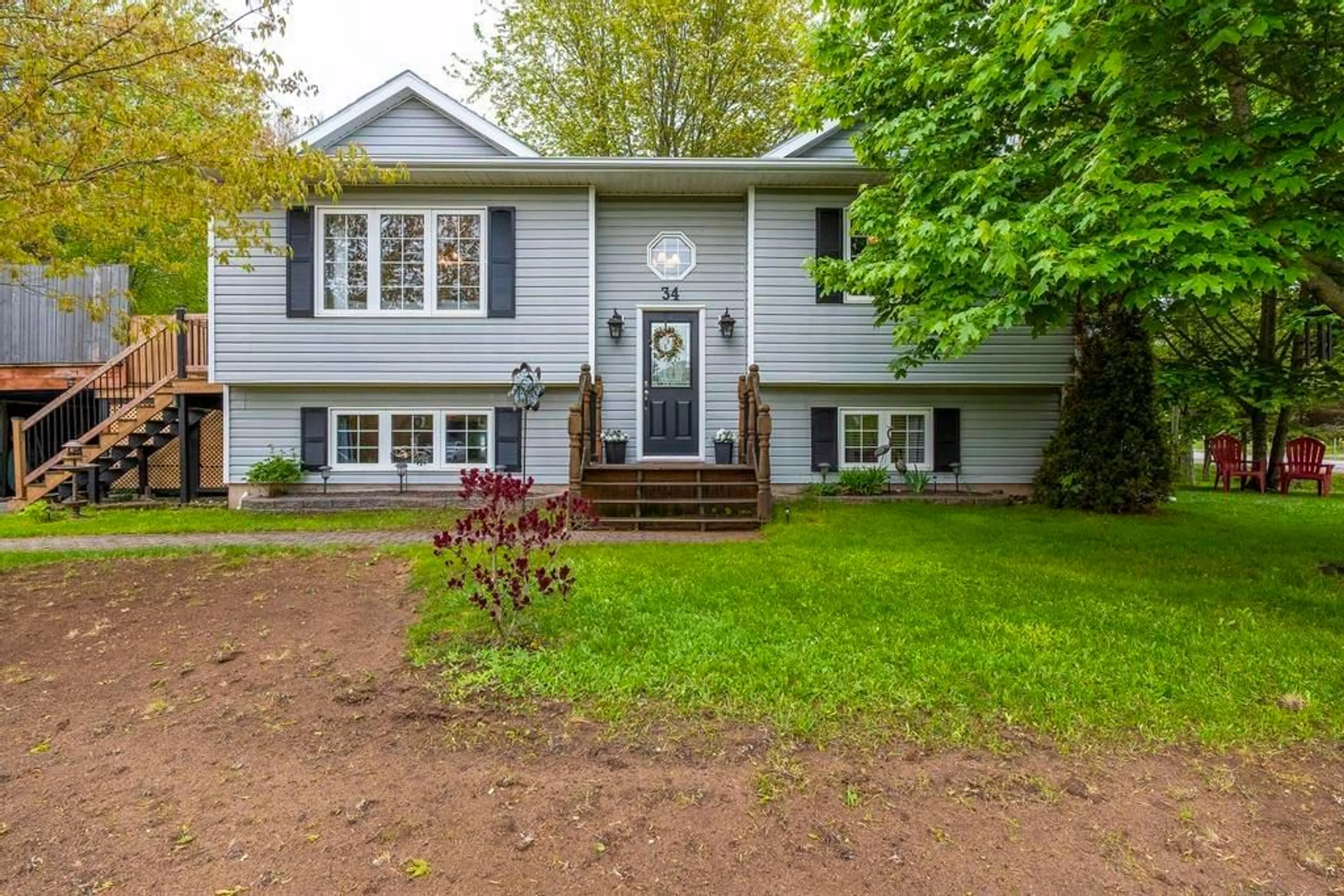 Home with vinyl exterior material, street for 34 Maplewood Lane, Kingston Nova Scotia B0P 1R0