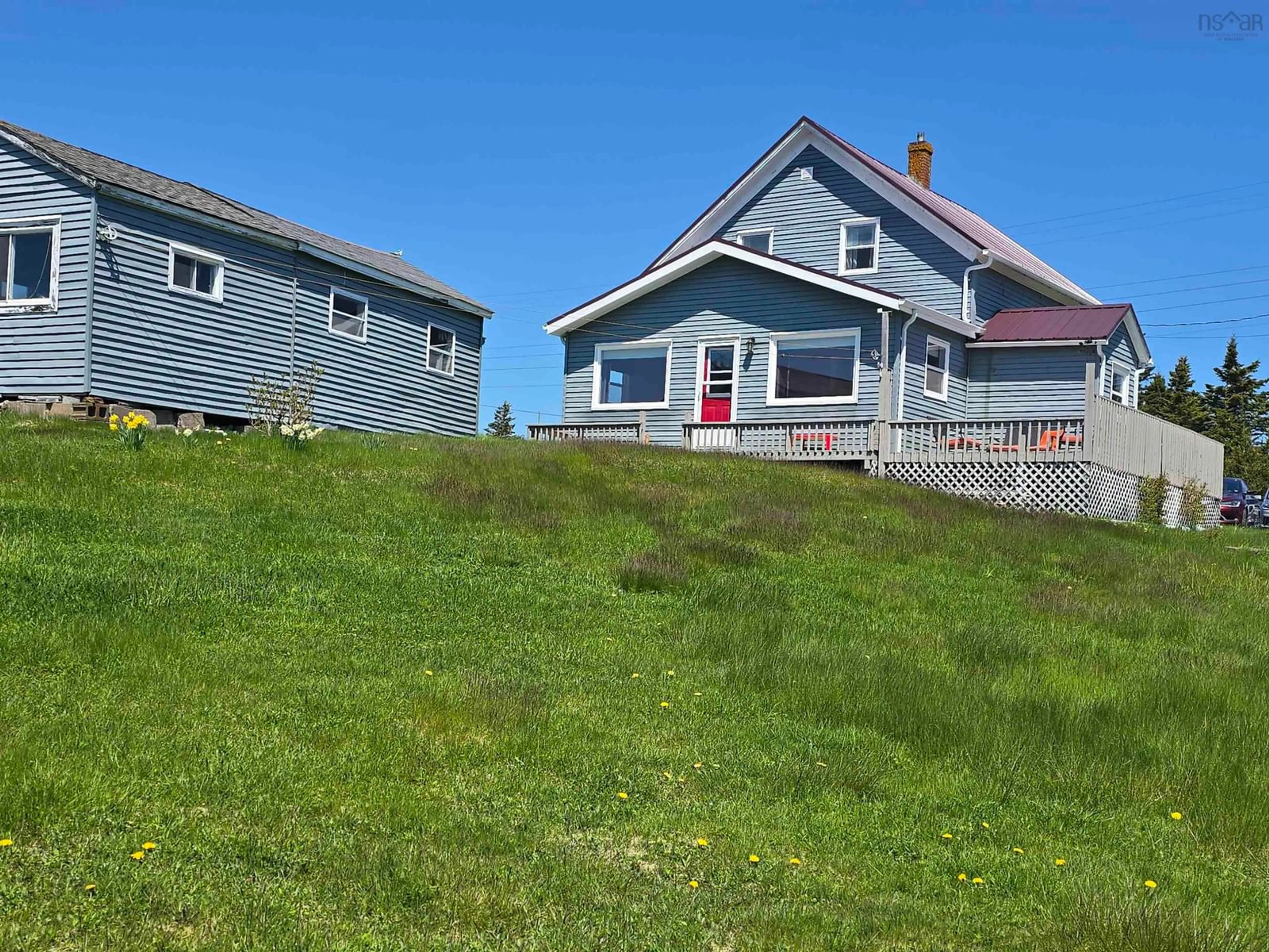 A pic from outside/outdoor area/front of a property/back of a property/a pic from drone, unknown for 5182 Hwy 211, Port Bickerton Nova Scotia B0J 1A0