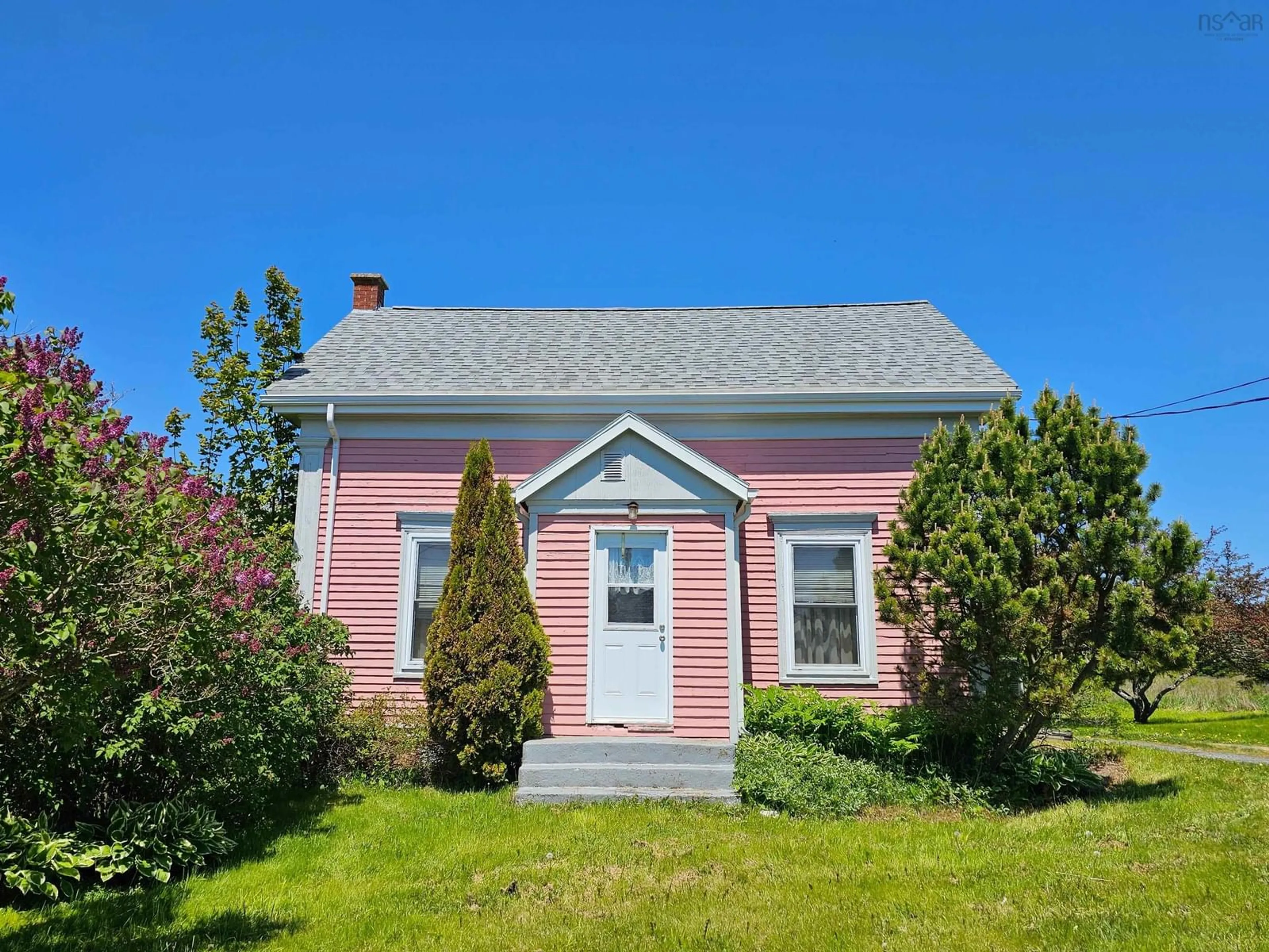 Home with vinyl exterior material, street for 8041 Highway 215, Selma Nova Scotia B0N 1T0