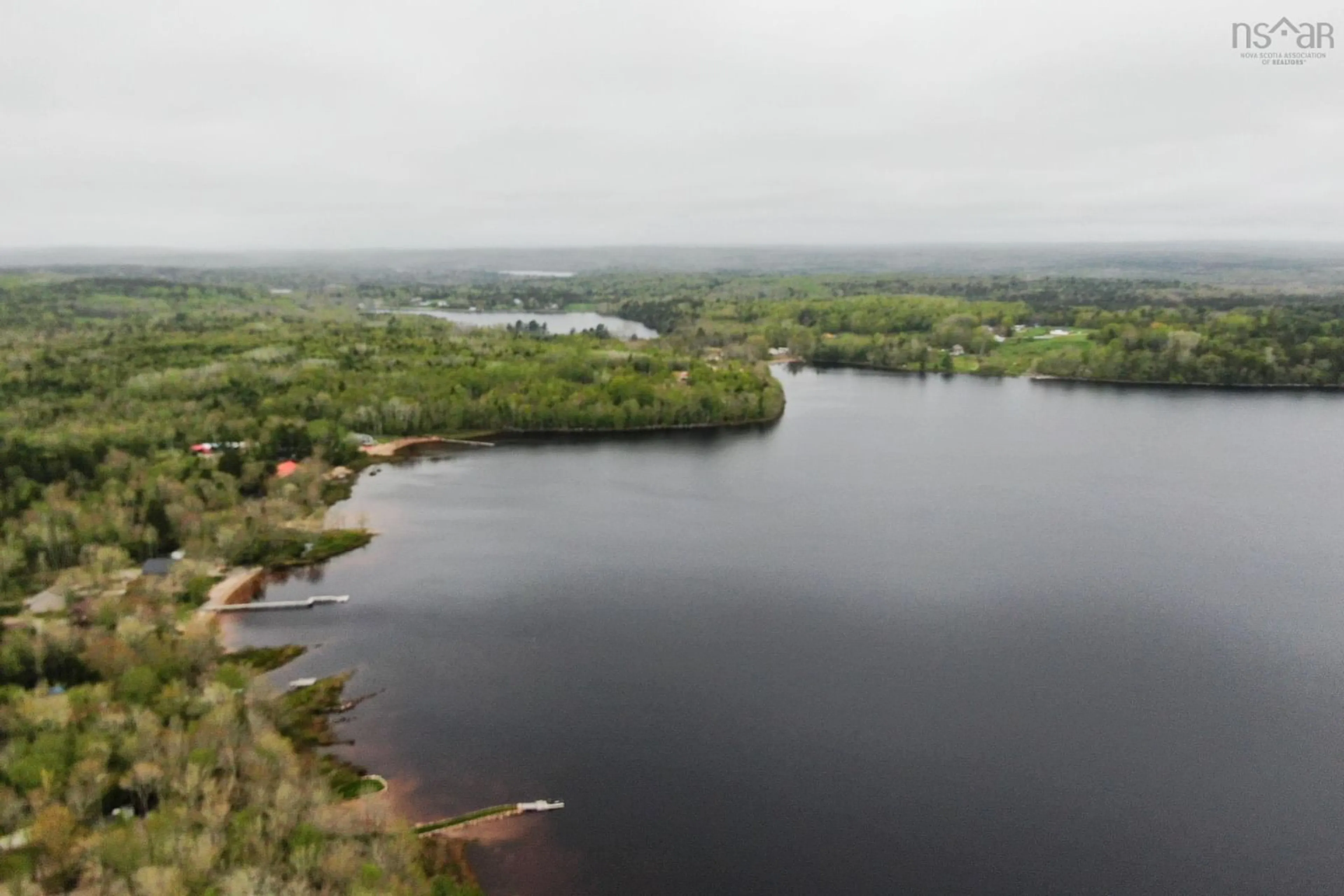 A pic from outside/outdoor area/front of a property/back of a property/a pic from drone, water/lake/river/ocean view for 377 Wallaback Dr, New Ross Nova Scotia B0J 2M0