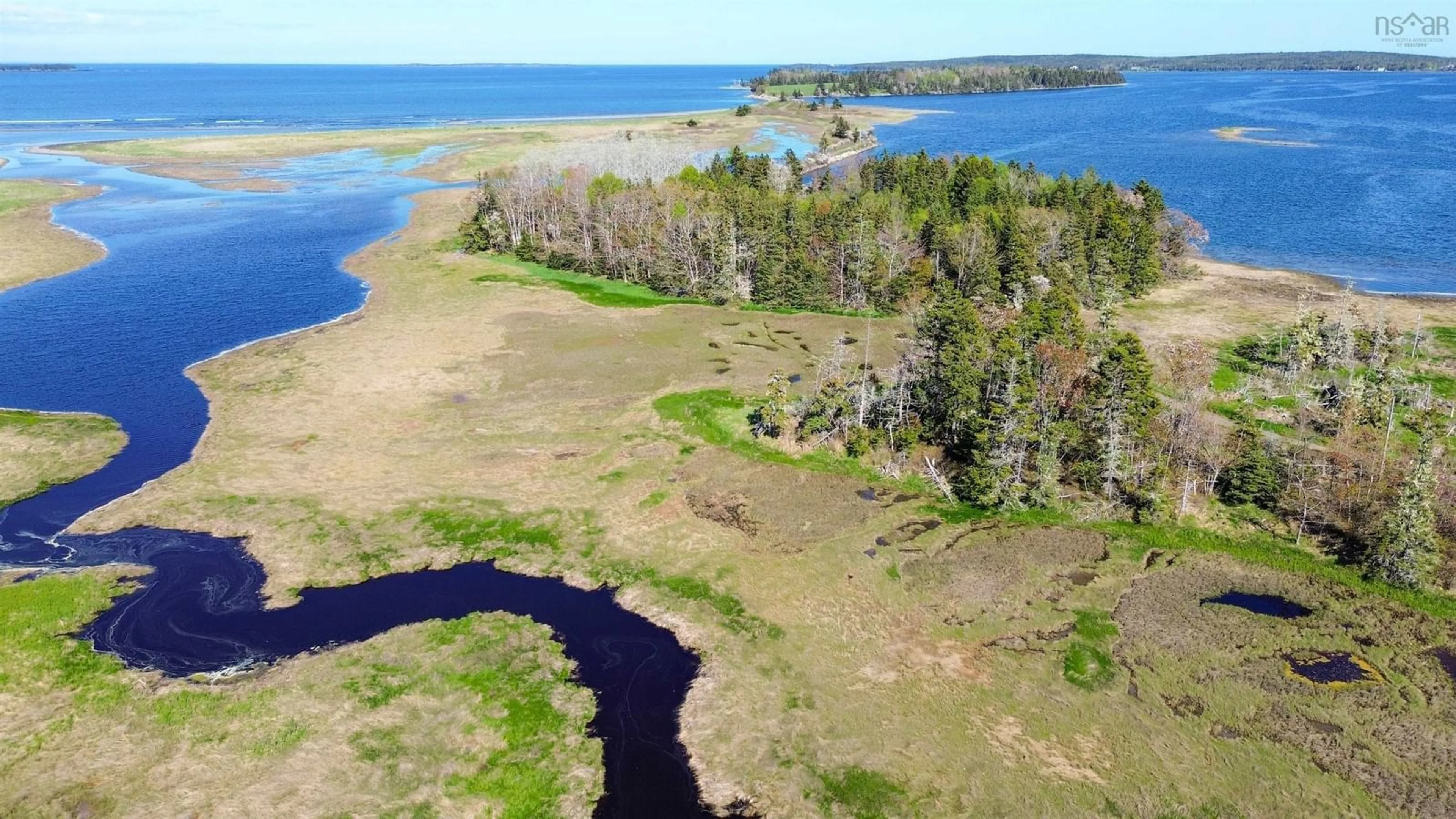 A pic from outside/outdoor area/front of a property/back of a property/a pic from drone, water/lake/river/ocean view for 3442 Highway 332 #332, Rose Bay Nova Scotia B0J 2X0