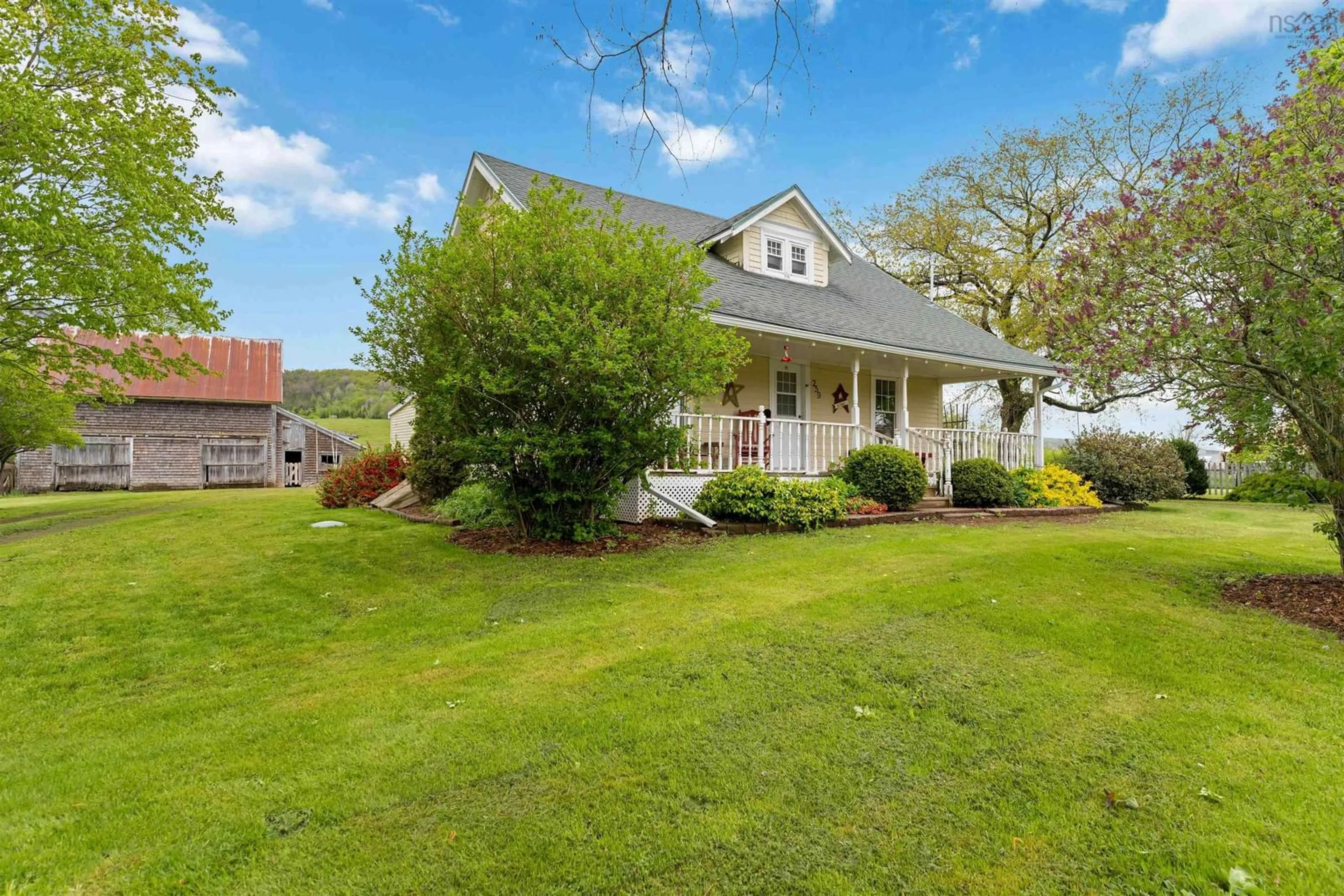 A pic from outside/outdoor area/front of a property/back of a property/a pic from drone, street for 259 Arnold Rd, Grafton Nova Scotia B0P 1V0
