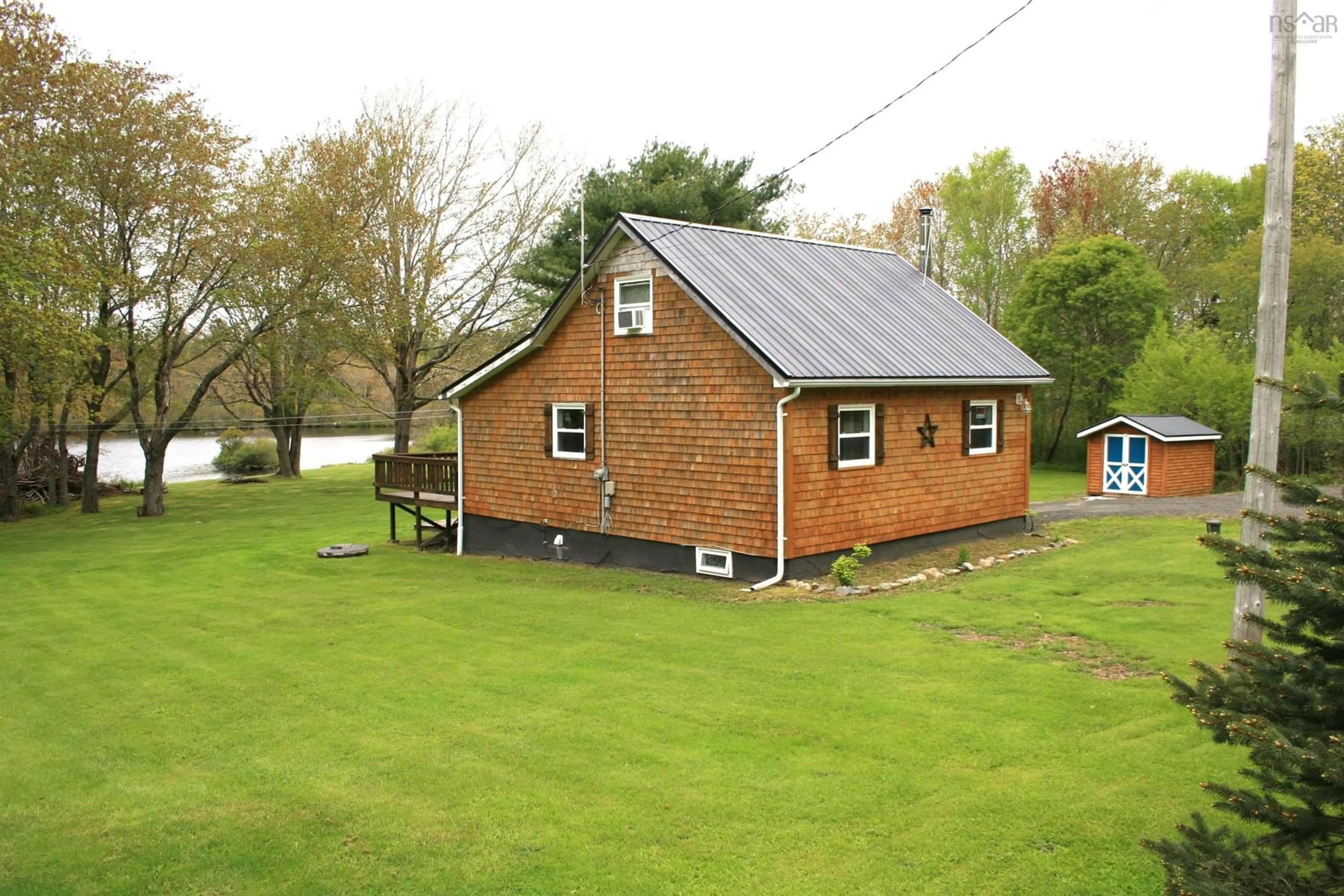 A pic from outside/outdoor area/front of a property/back of a property/a pic from drone, building for 637 Ridge Rd, North Range Nova Scotia B0W 1H0